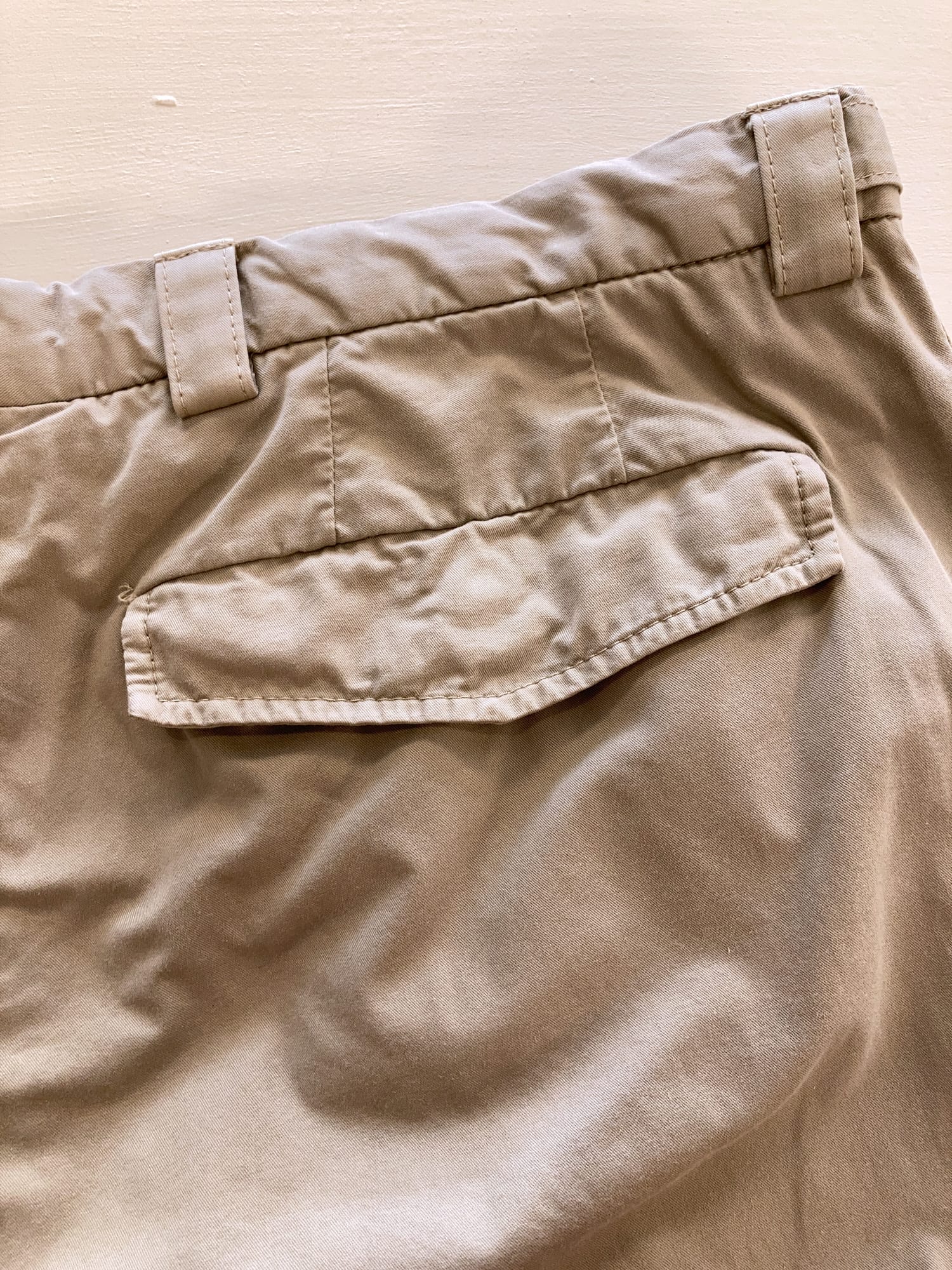 New York Industrie by Kostas Murkudis beige cotton cargo pants