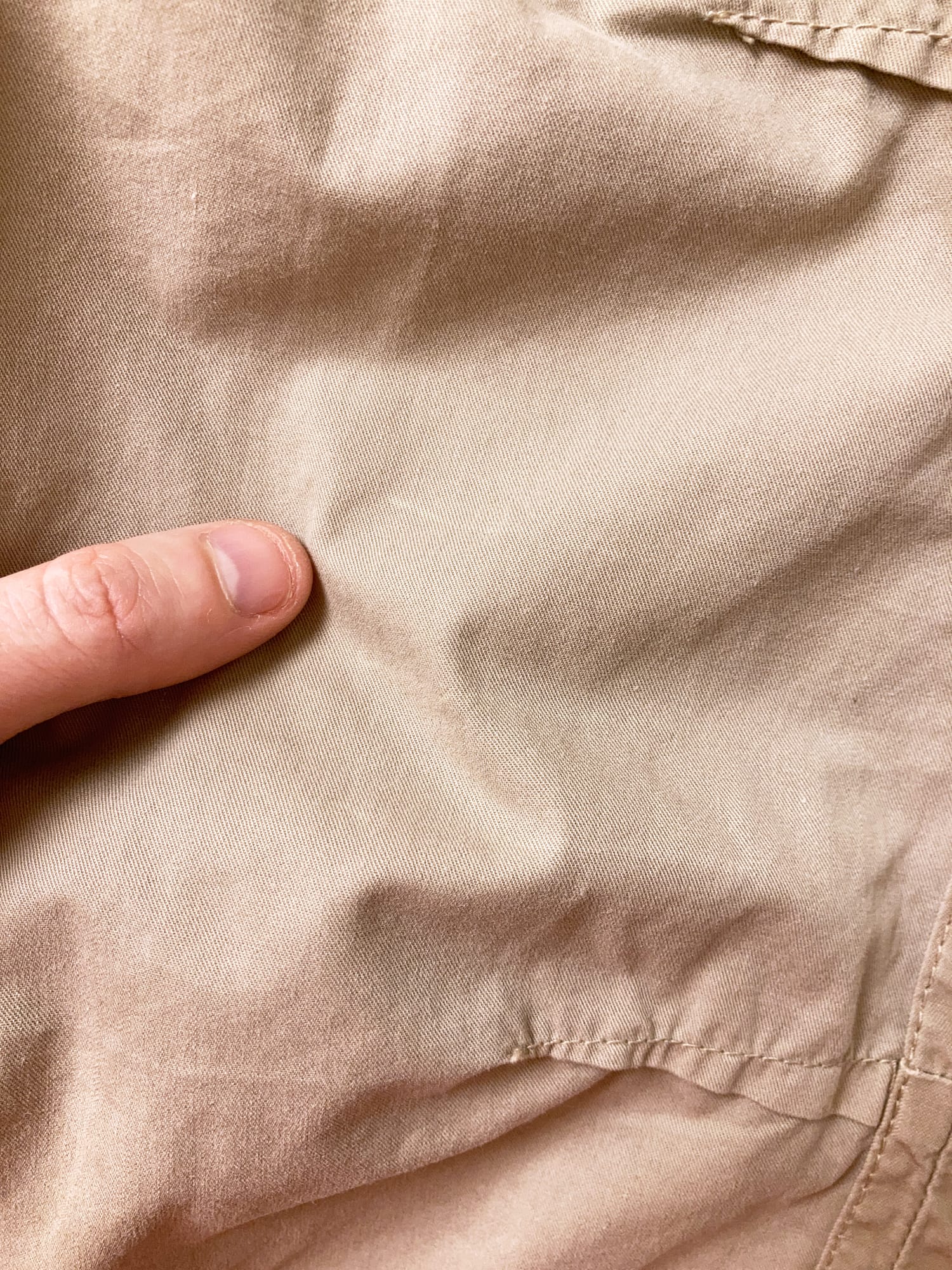 New York Industrie by Kostas Murkudis beige cotton cargo pants