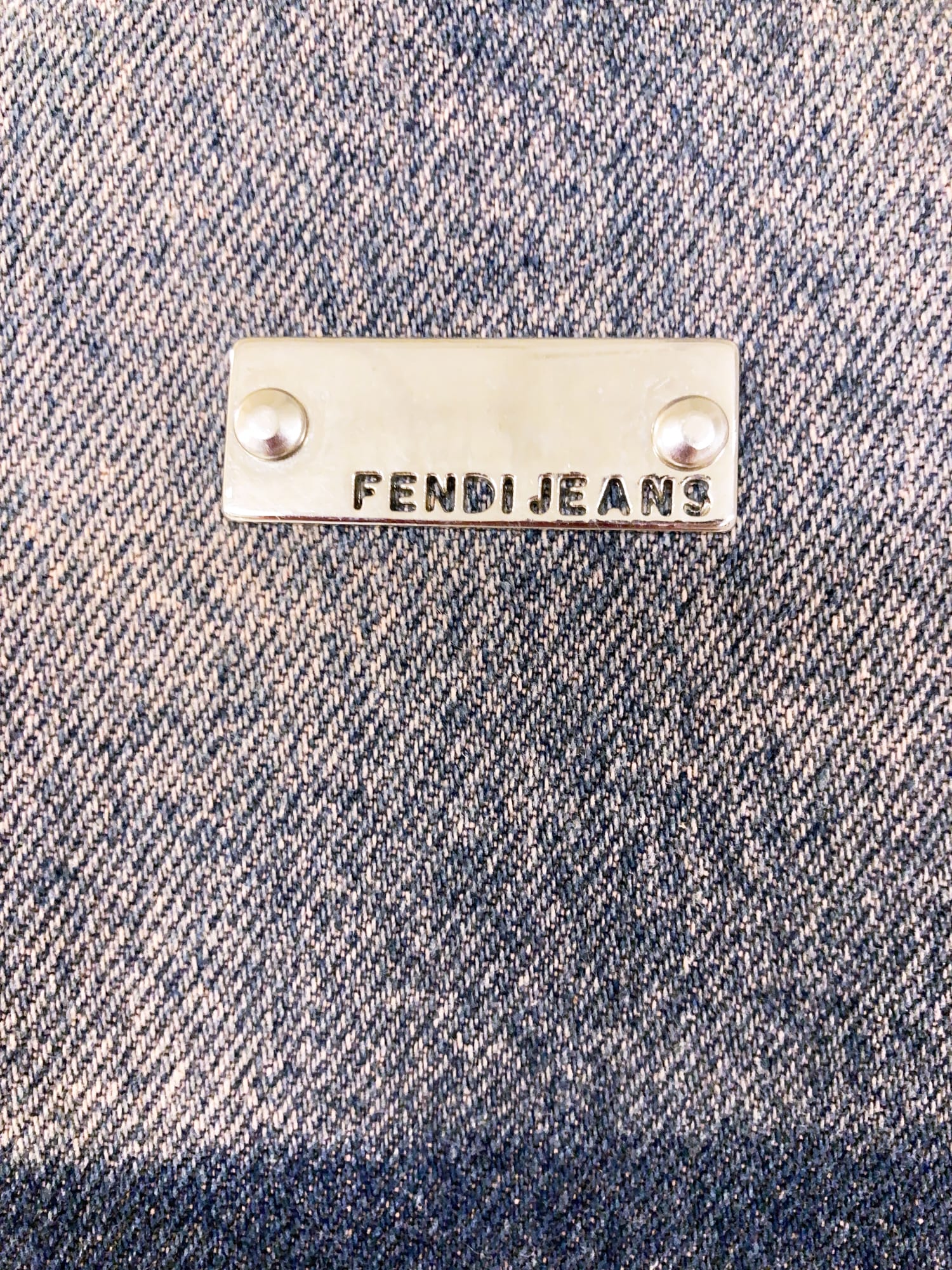 Fendi Jeans 1990s pink and blue cotton shibori tie dye denim jacket