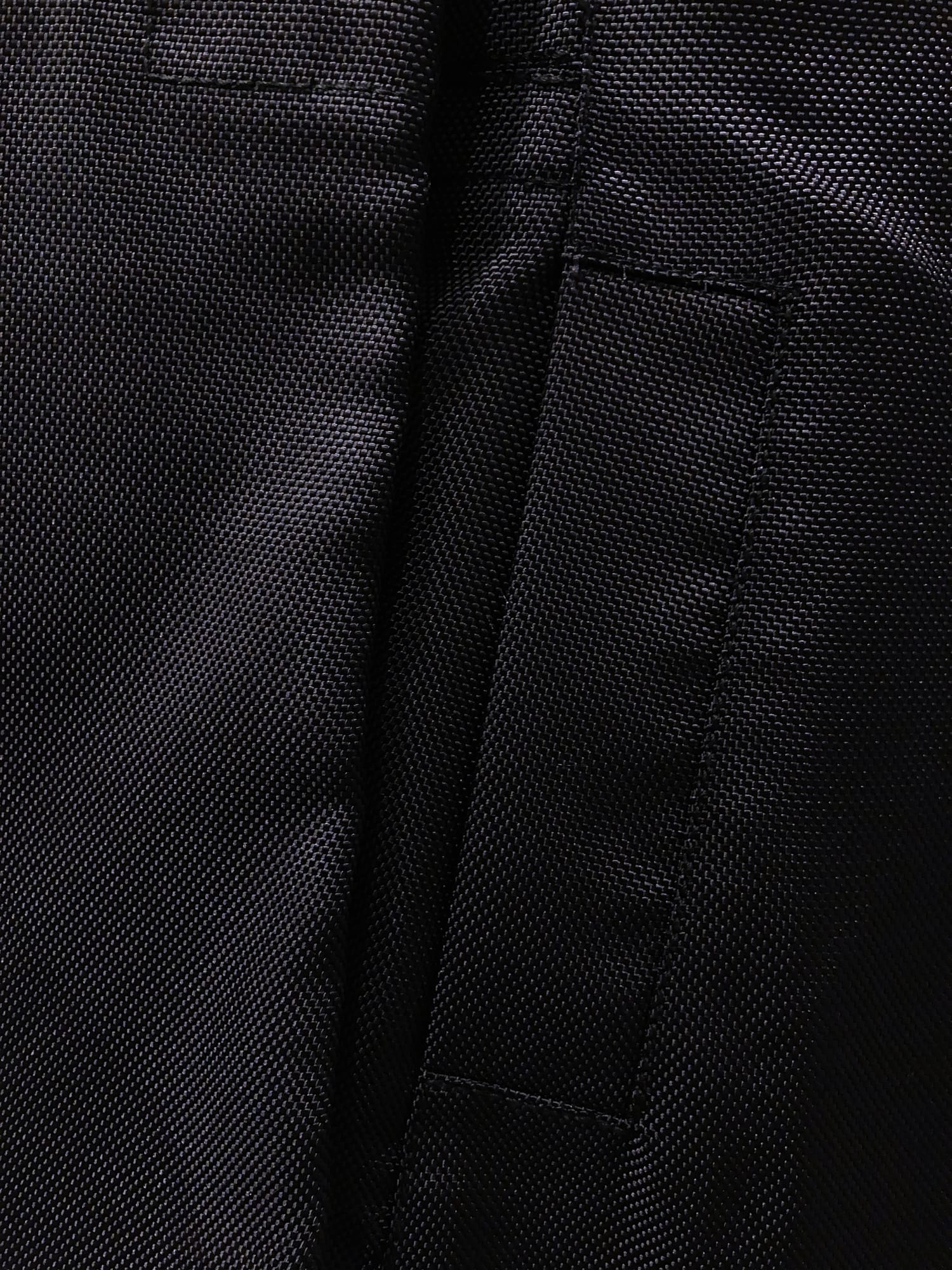 Dirk Bikkembergs Hommes Pour La Femme 1990s black ballistic nylon three button blazer