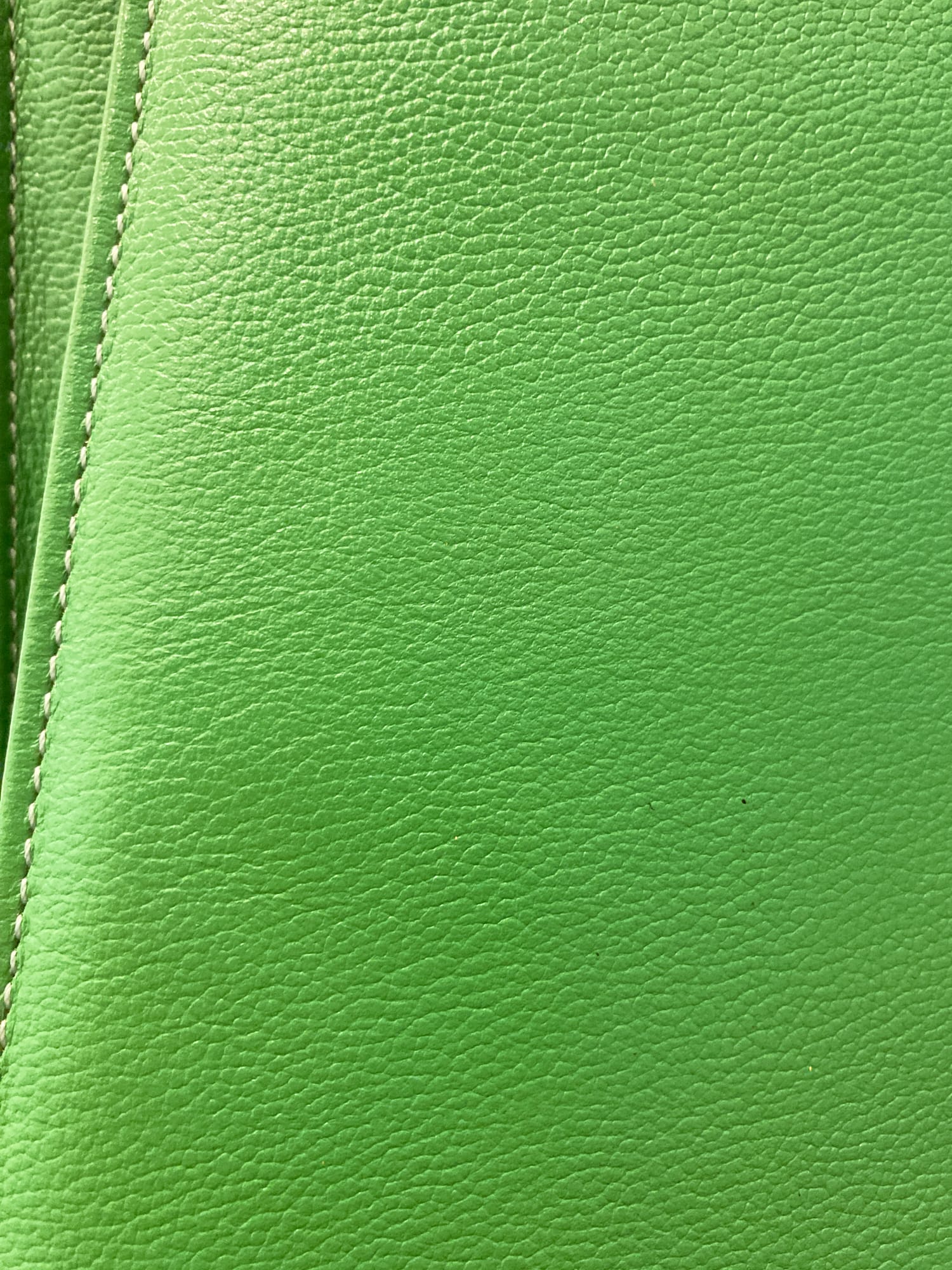 Enrica Massei green leather hand bag