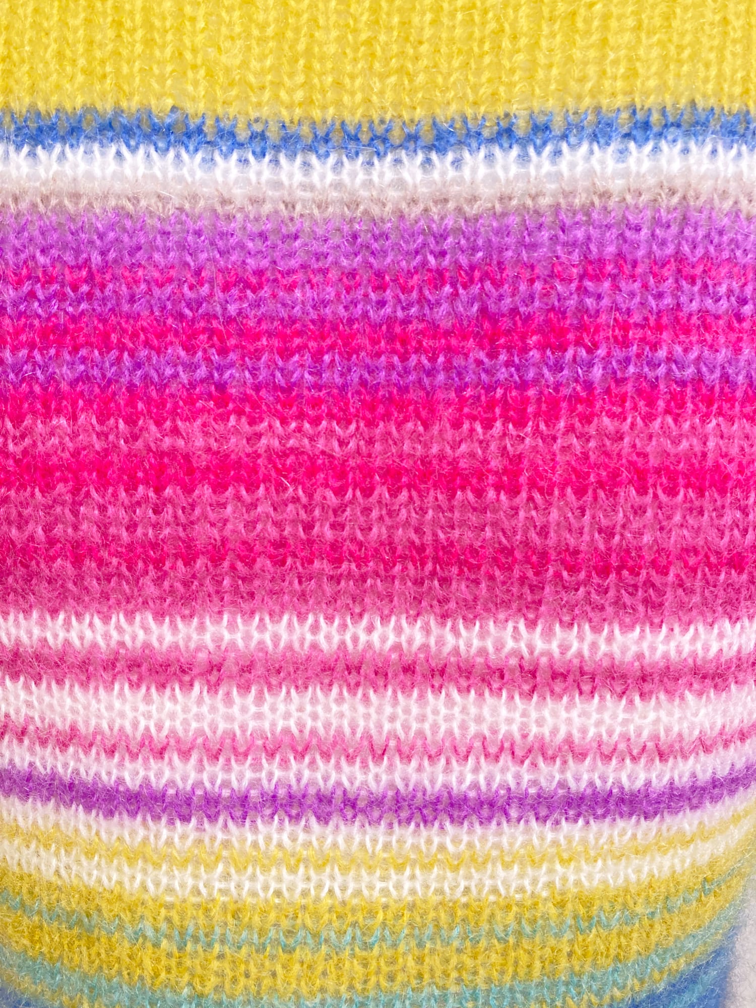 Byblos Blu 1990s multicolour striped mohair turtleneck jumper - sz 40