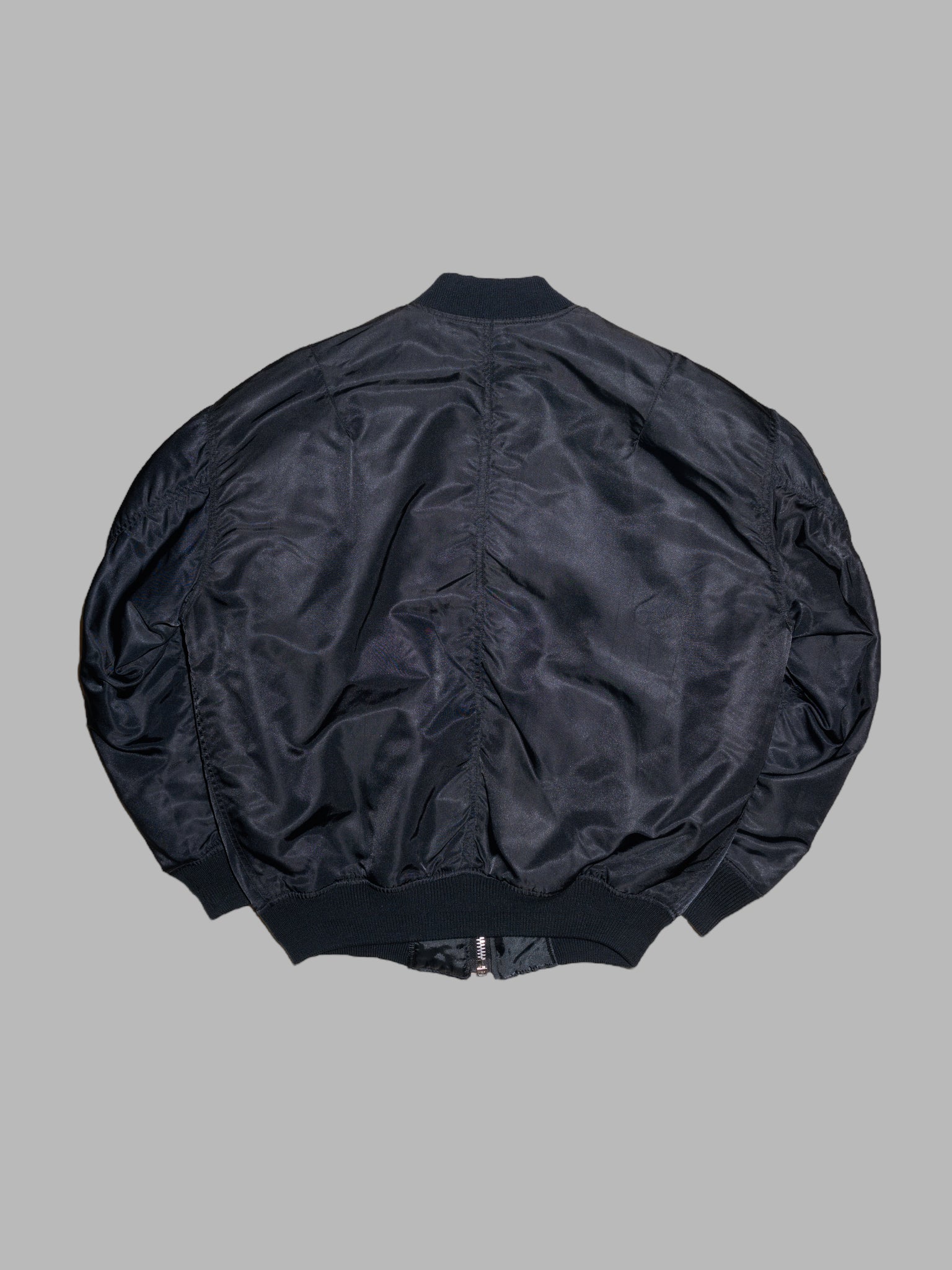 Men’s Ba-tsu 1980s reversible black nylon MA-1 bomber jacket