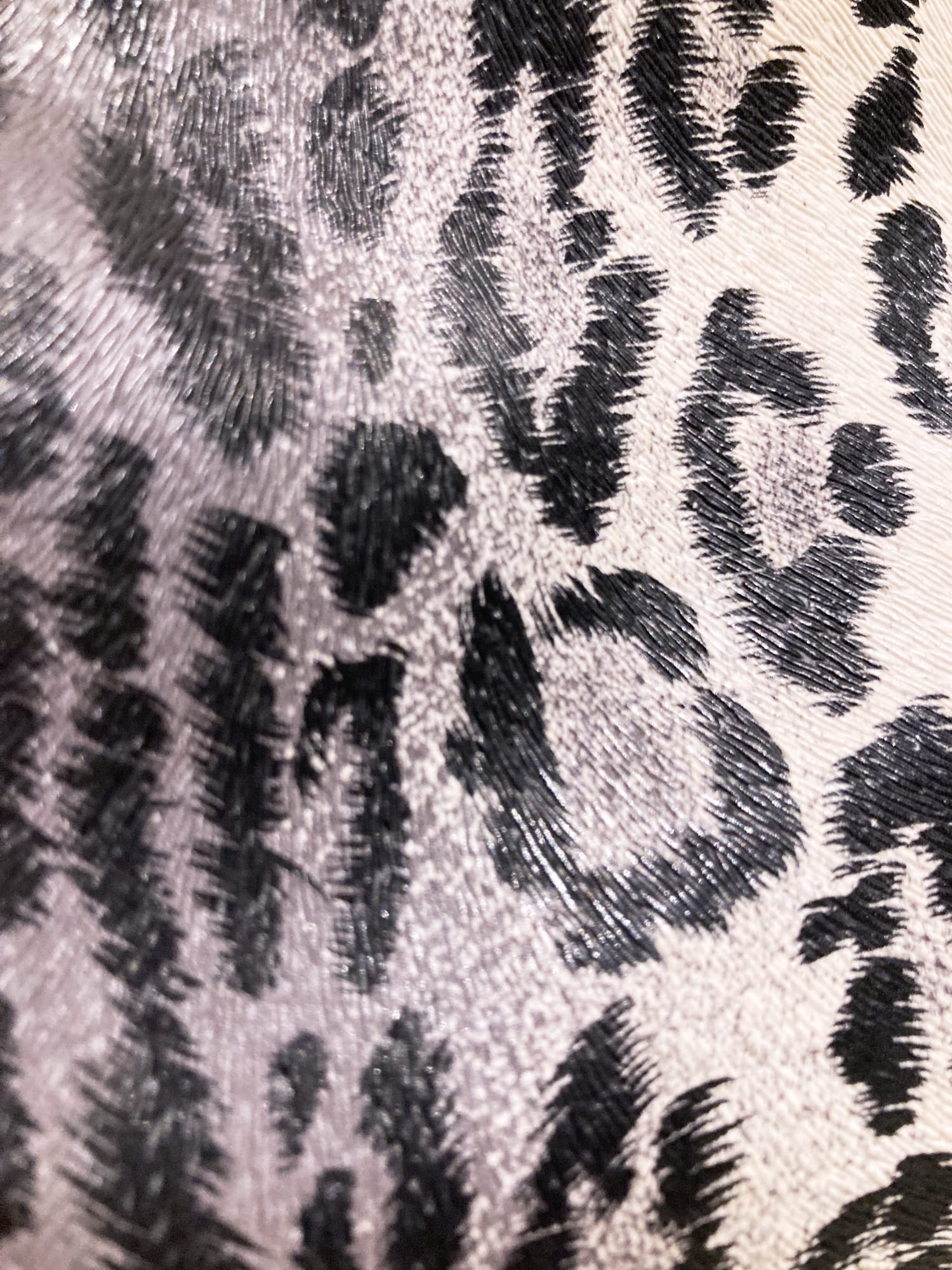 Jean Colonna small white vinyl leopard print chain strap party bag