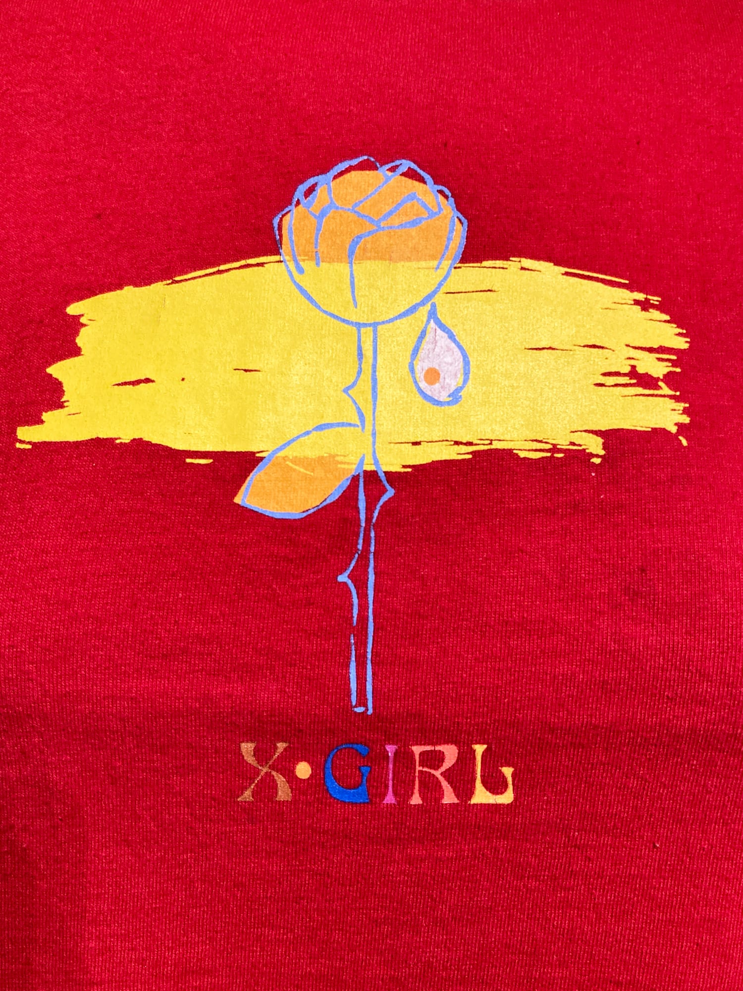 【X-girl】Pixel FLOWER LOGO Baby L/S TEE Amazon | [エックスガール] カジュアル PIXEL FLOWER LOGO BABY L/S