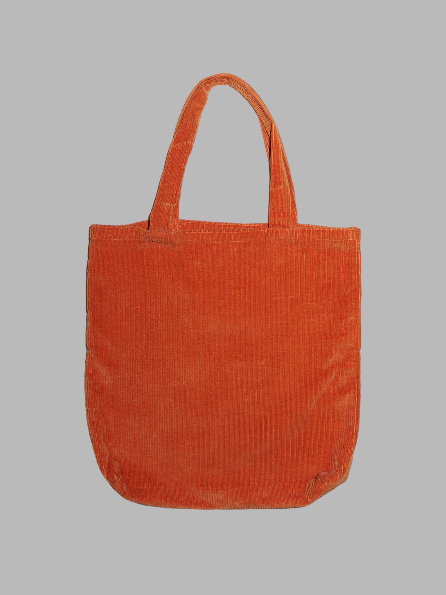 X-Girl Kim Gordon Daisy von Furth 1990s burnt orange corduroy logo tote bag