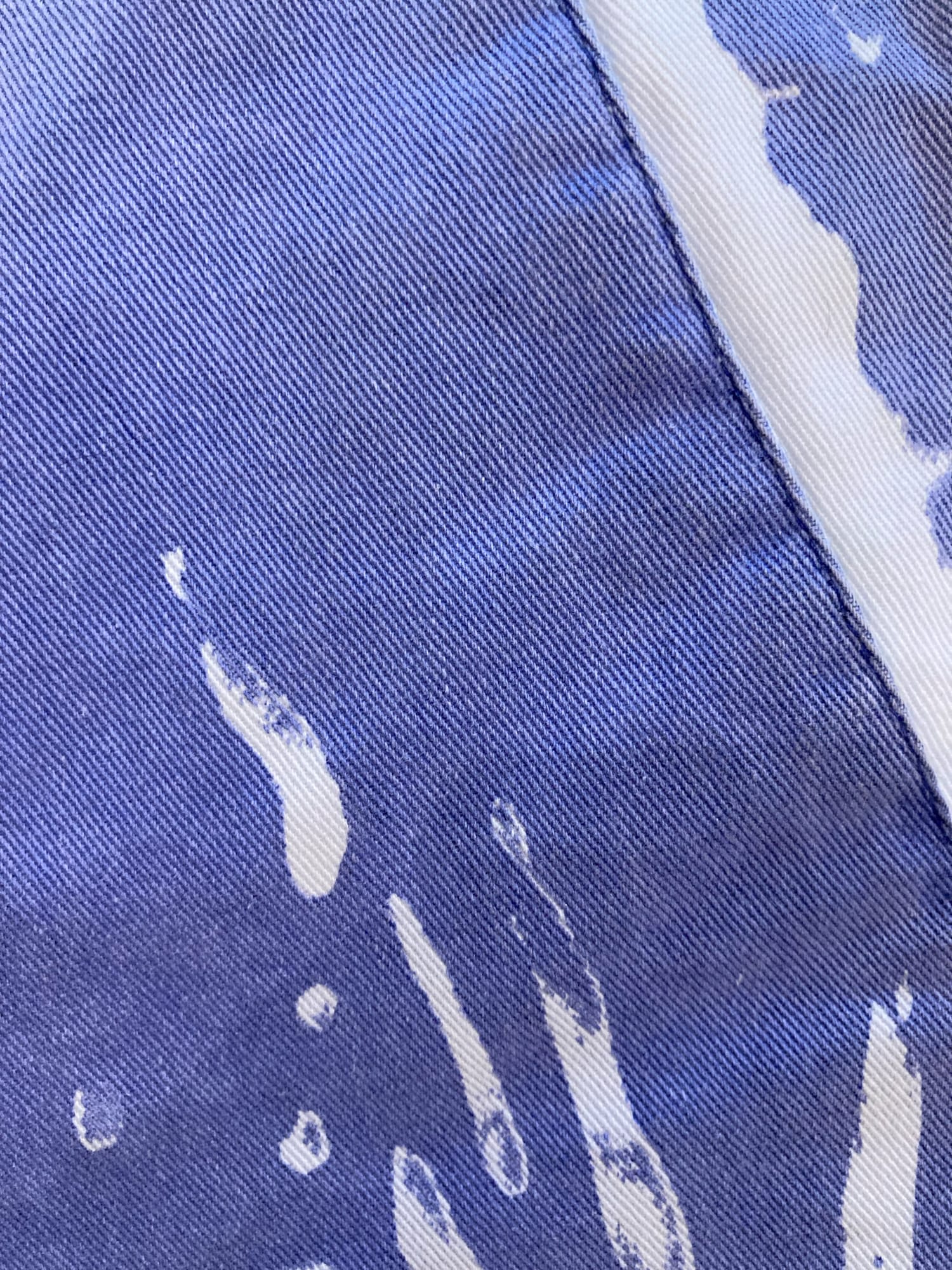 Eley Kishimoto blue cotton splotch print shorts