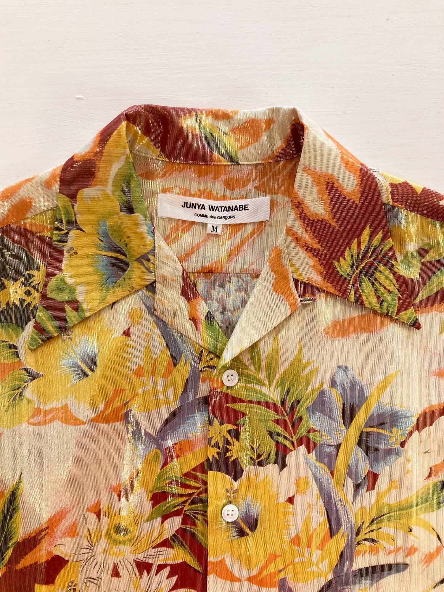 Junya Watanabe Comme des Garcons spring 2000 sparkly brown aloha