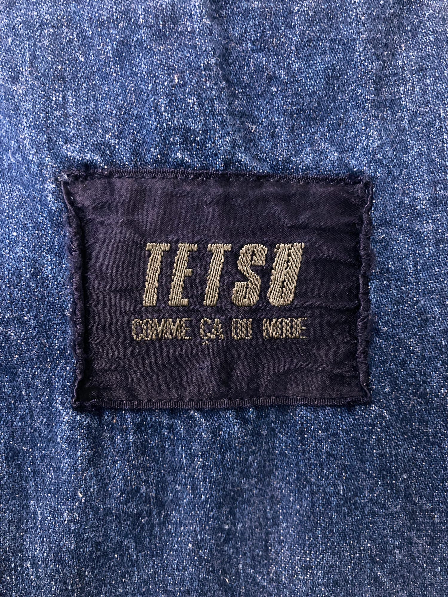 Tetsu Comme Ca Du Mode 1980s indigo denim chore jacket