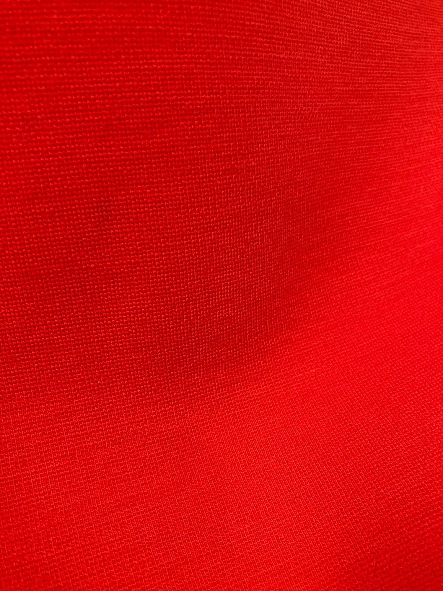 Dirk van Saene winter 2005 - 2006 red wool ponte knit knee length skirt