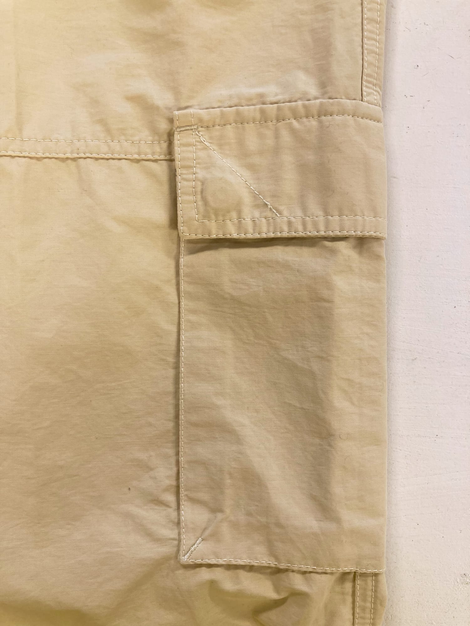 Versace Sport beige cotton nylon cargo shorts