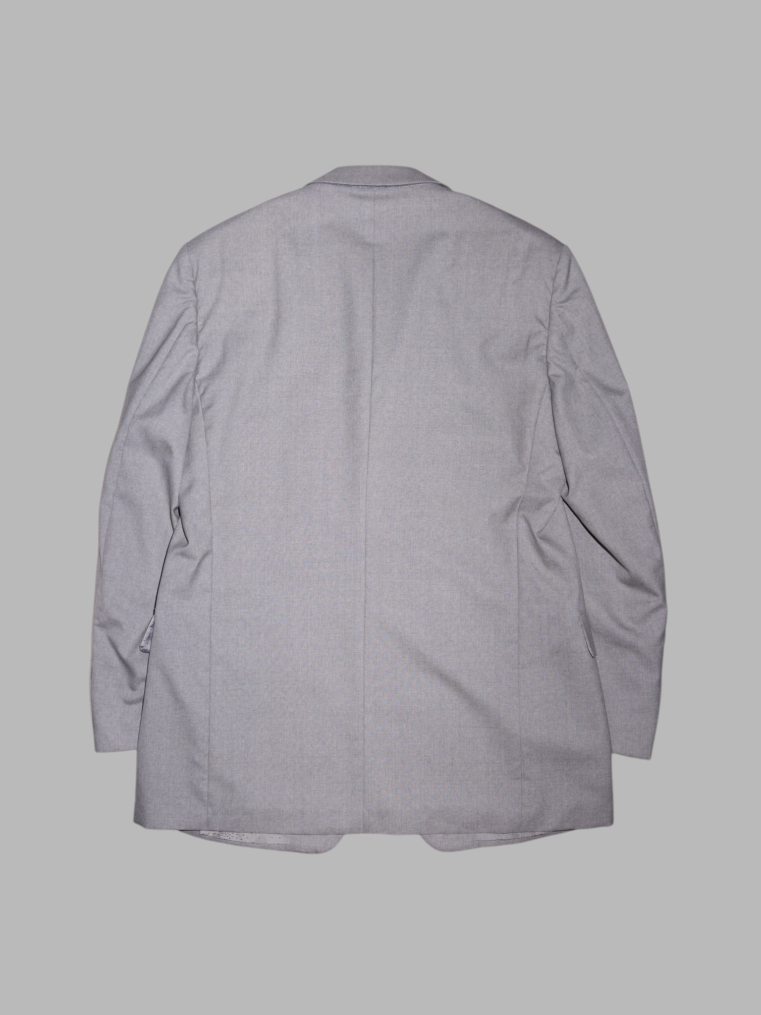 Gianni Versace Couture 1990s lightweight grey wool two button blazer