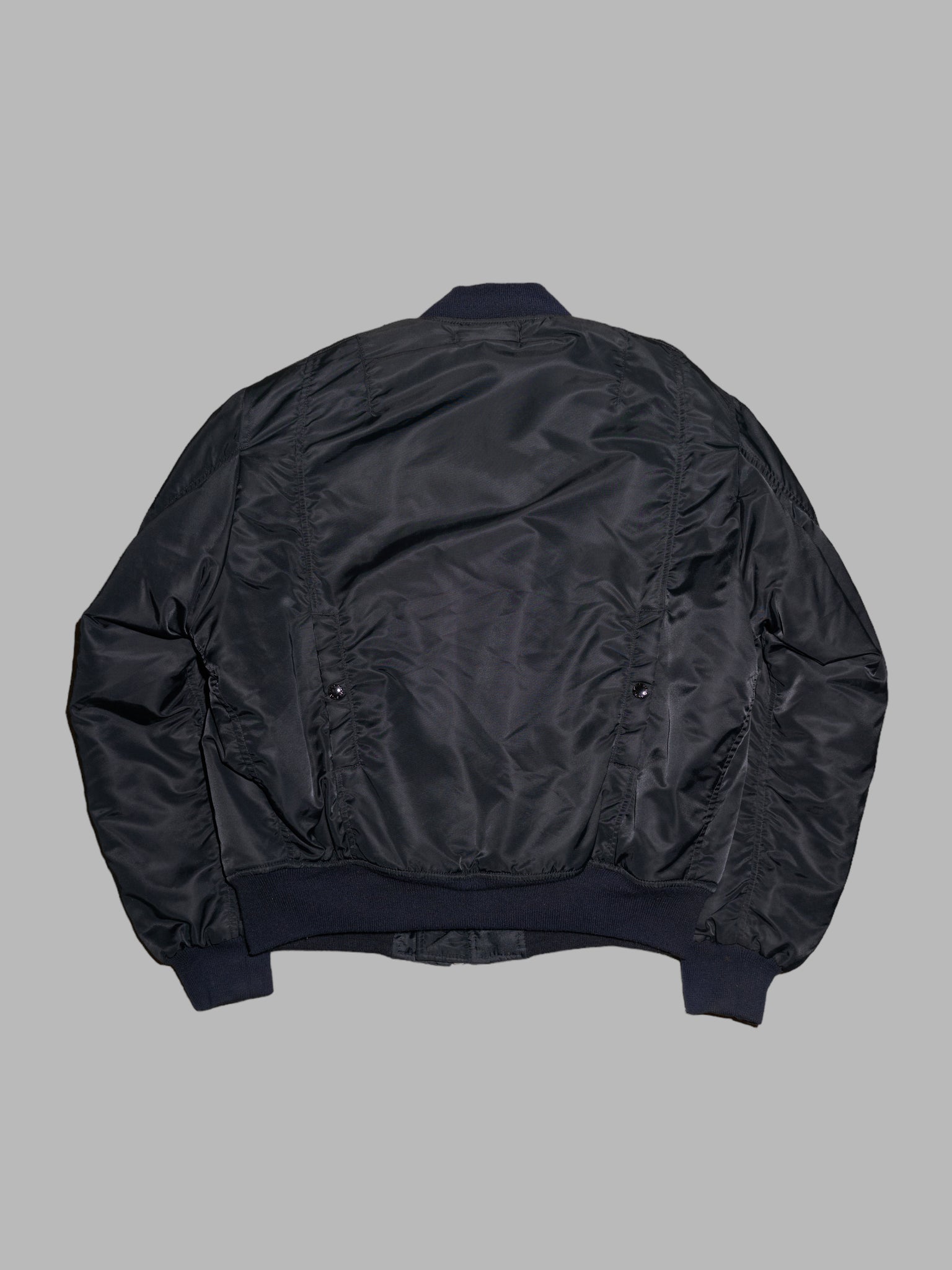 Men’s Ba-tsu 1990s padded black nylon MA-1 bomber jacket