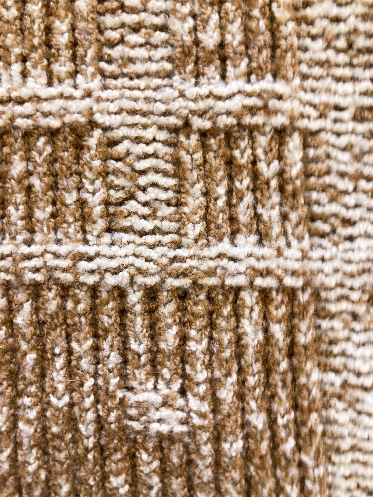 Maurizio Bonas 1980s 1990s textured brown wool knitted turtleneck jumper