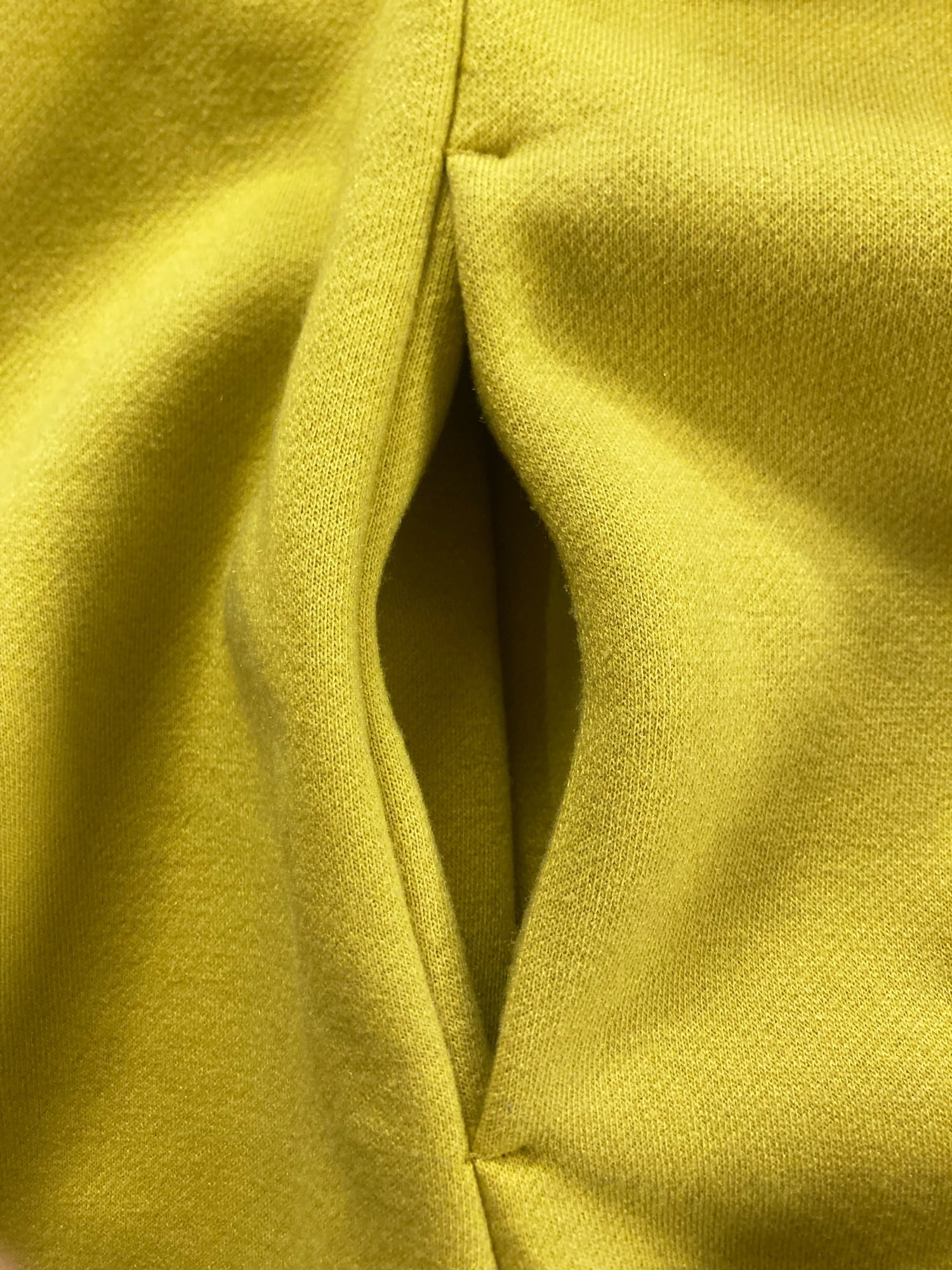 Norma Kamali 1980s long yellow fleece gown coat with integrated 