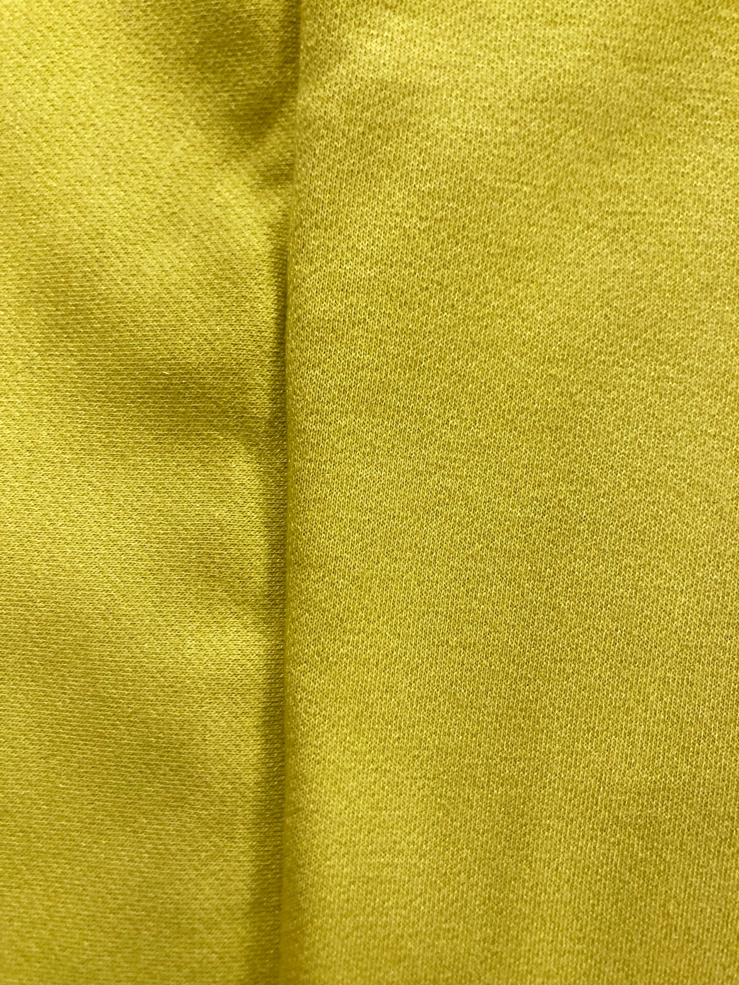 Norma Kamali 1980s long mustard yellow fleece gown coat with integrated scarf
