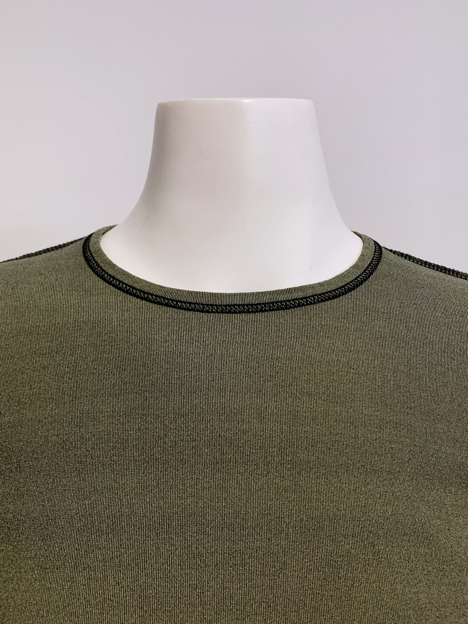 Junya Watanabe winter 1995 khaki nylon inside out overlocked crop top