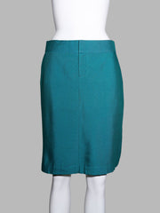 Junya Watanabe Comme des Garcons spring 1996 teal rayon microcheck short skirt