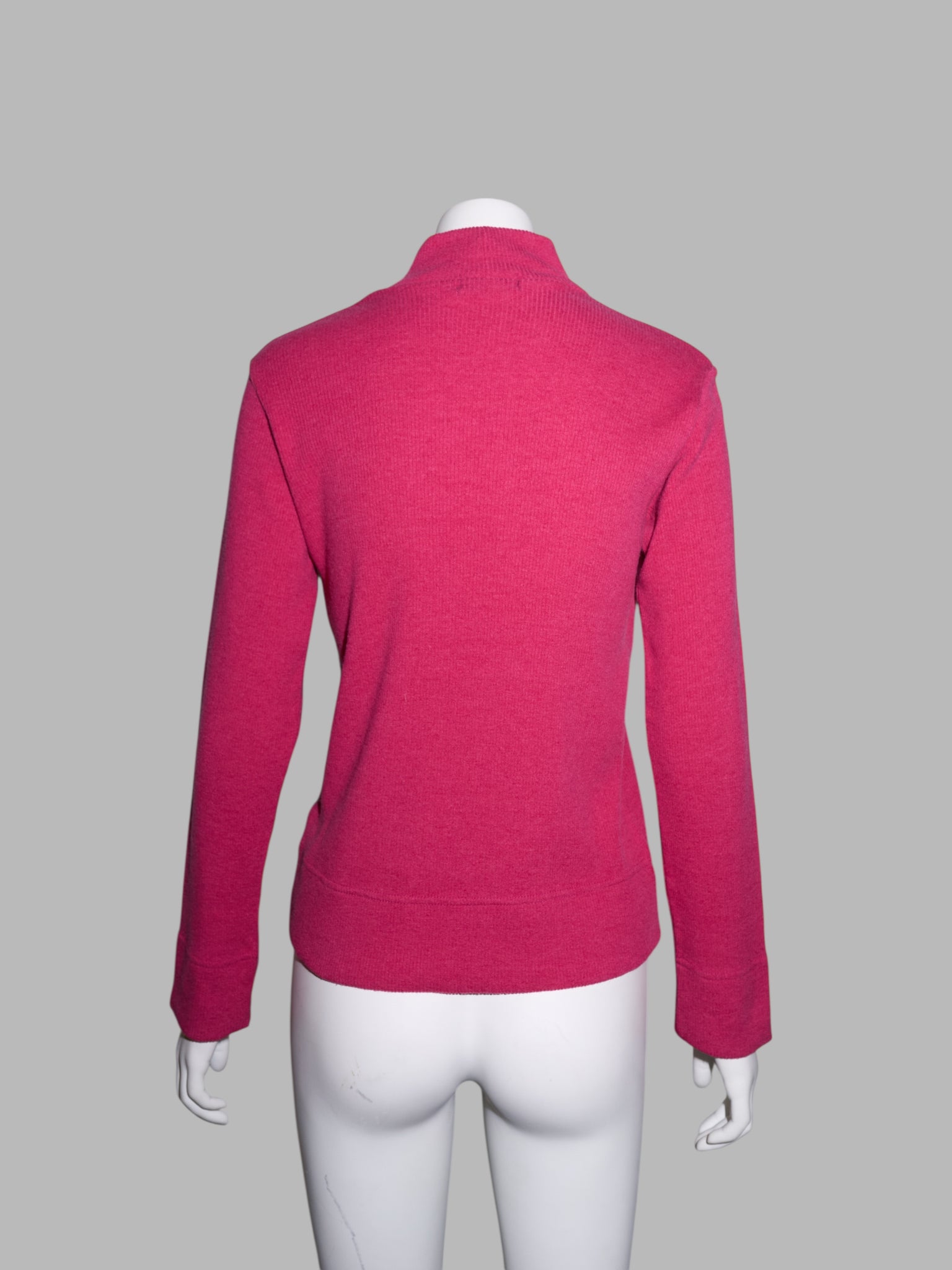 Tricot Comme des Garcons Junya Watanabe winter 1995 pink wool mock neck sweater