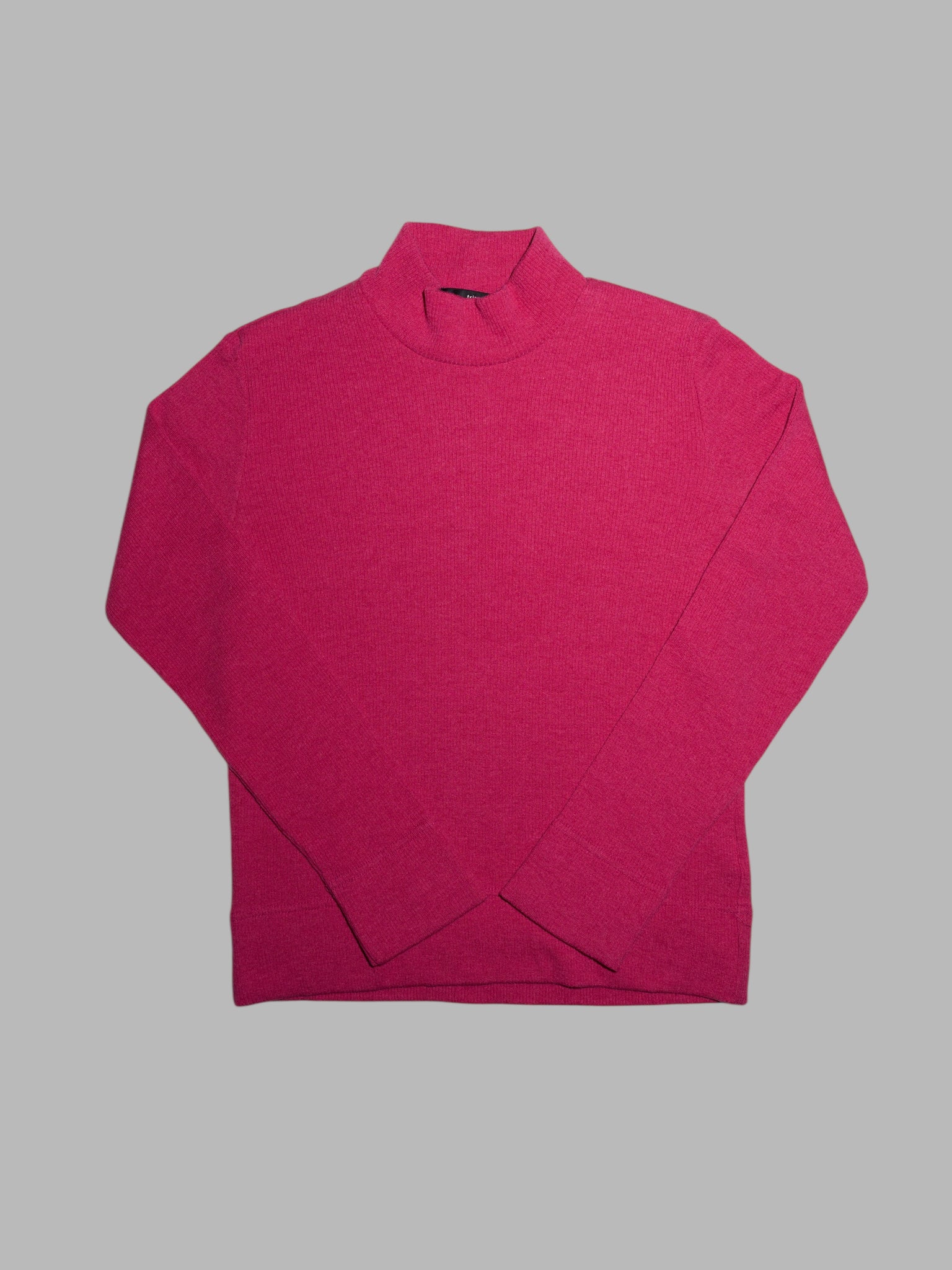 Tricot Comme des Garcons Junya Watanabe winter 1995 pink wool mock neck sweater