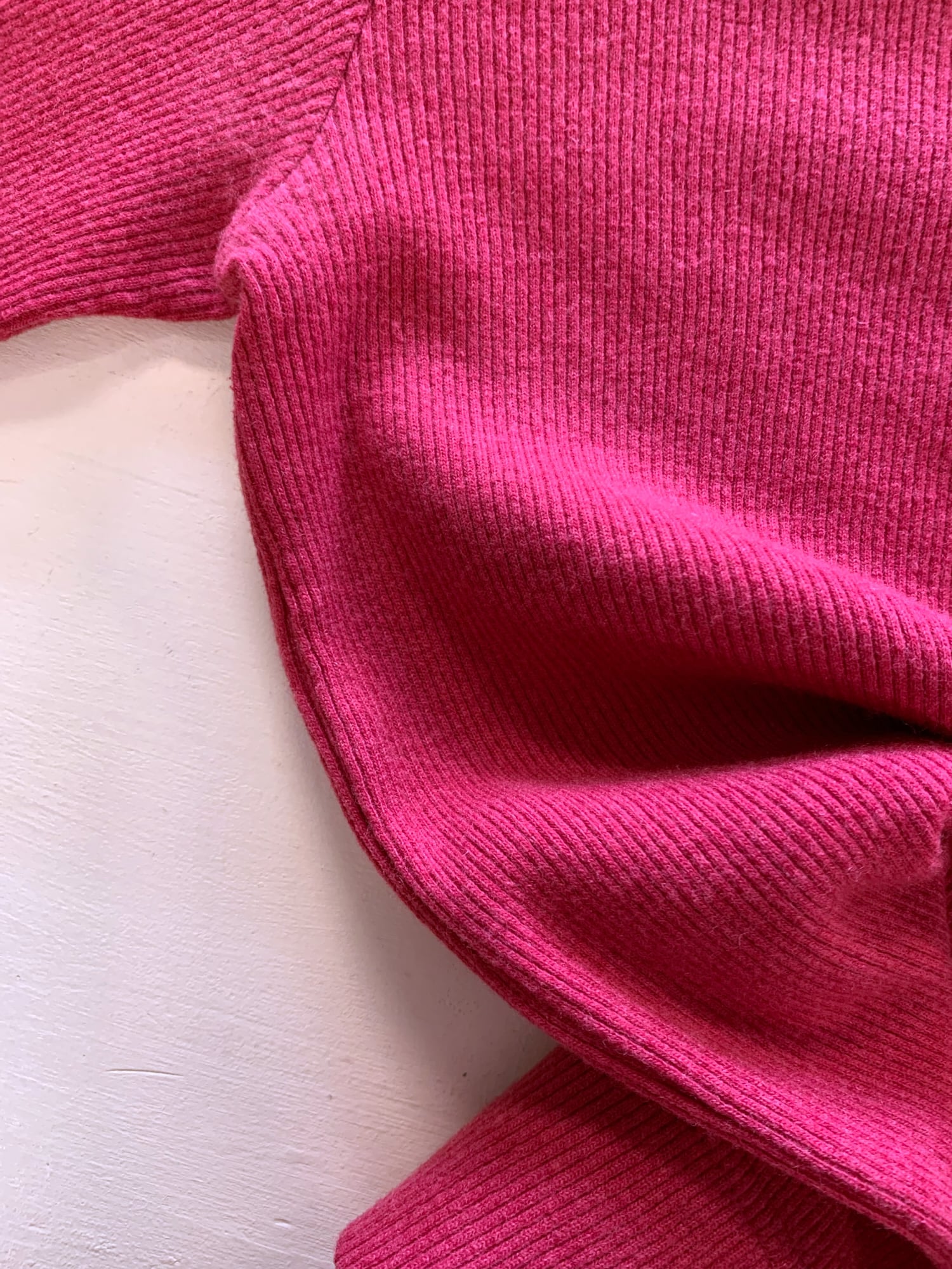Tricot Comme des Garcons Junya Watanabe winter 1995 pink wool mock neck sweater
