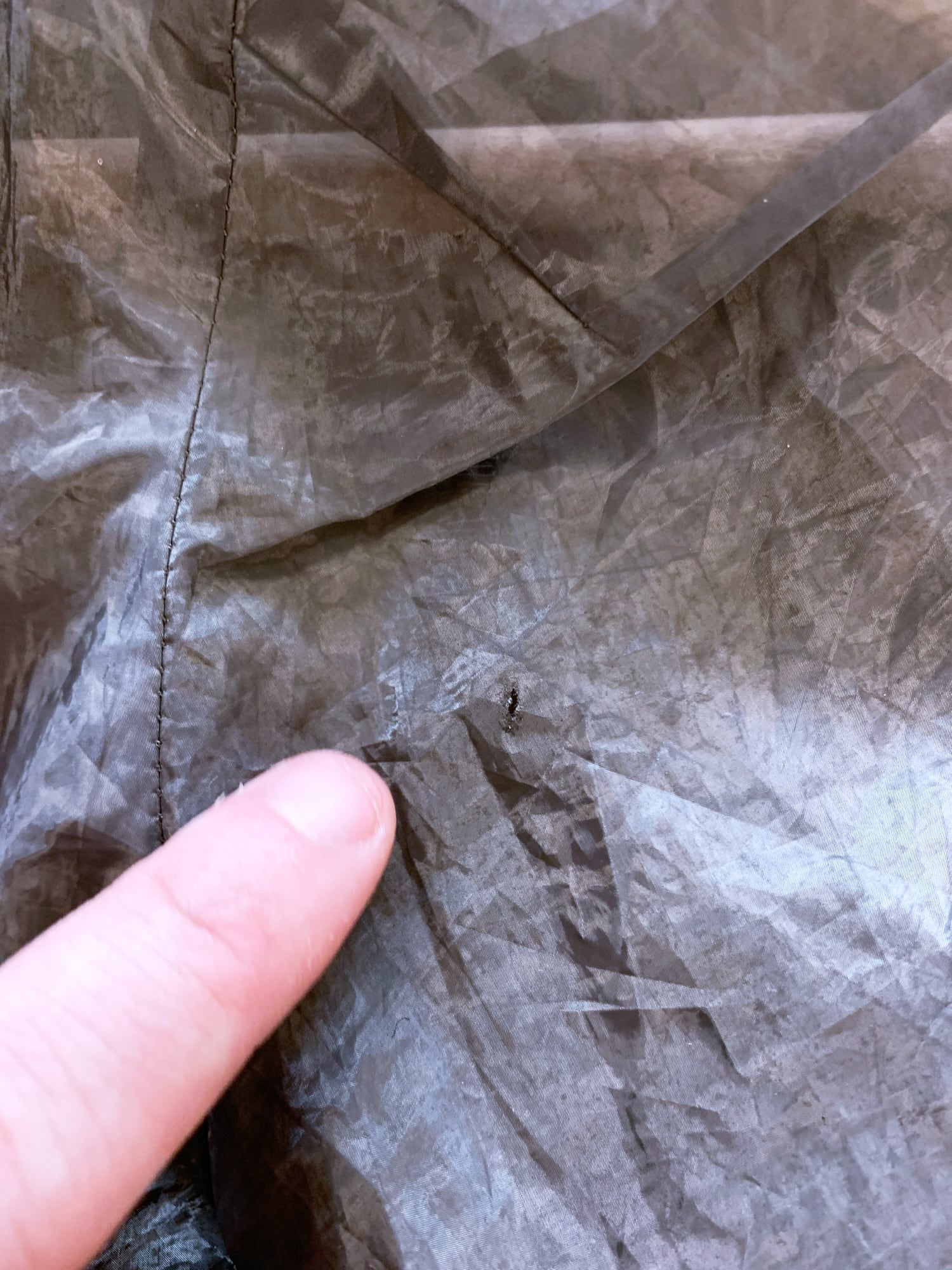Junya Watanabe winter 1995 three dimensional creased silver organza zip jacket