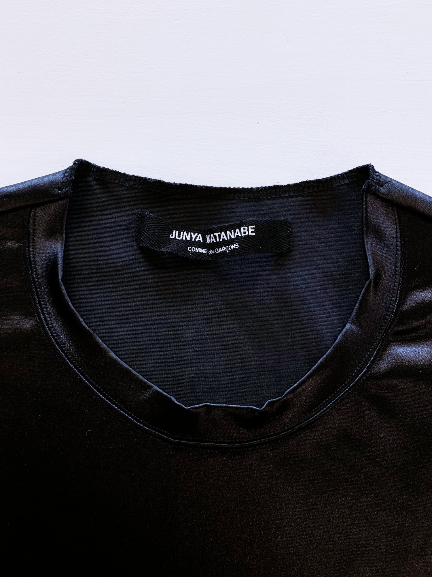 junya watanabe トップス　AW1995 Junya Watanabe winter 1995 glossy black nylon anatomical