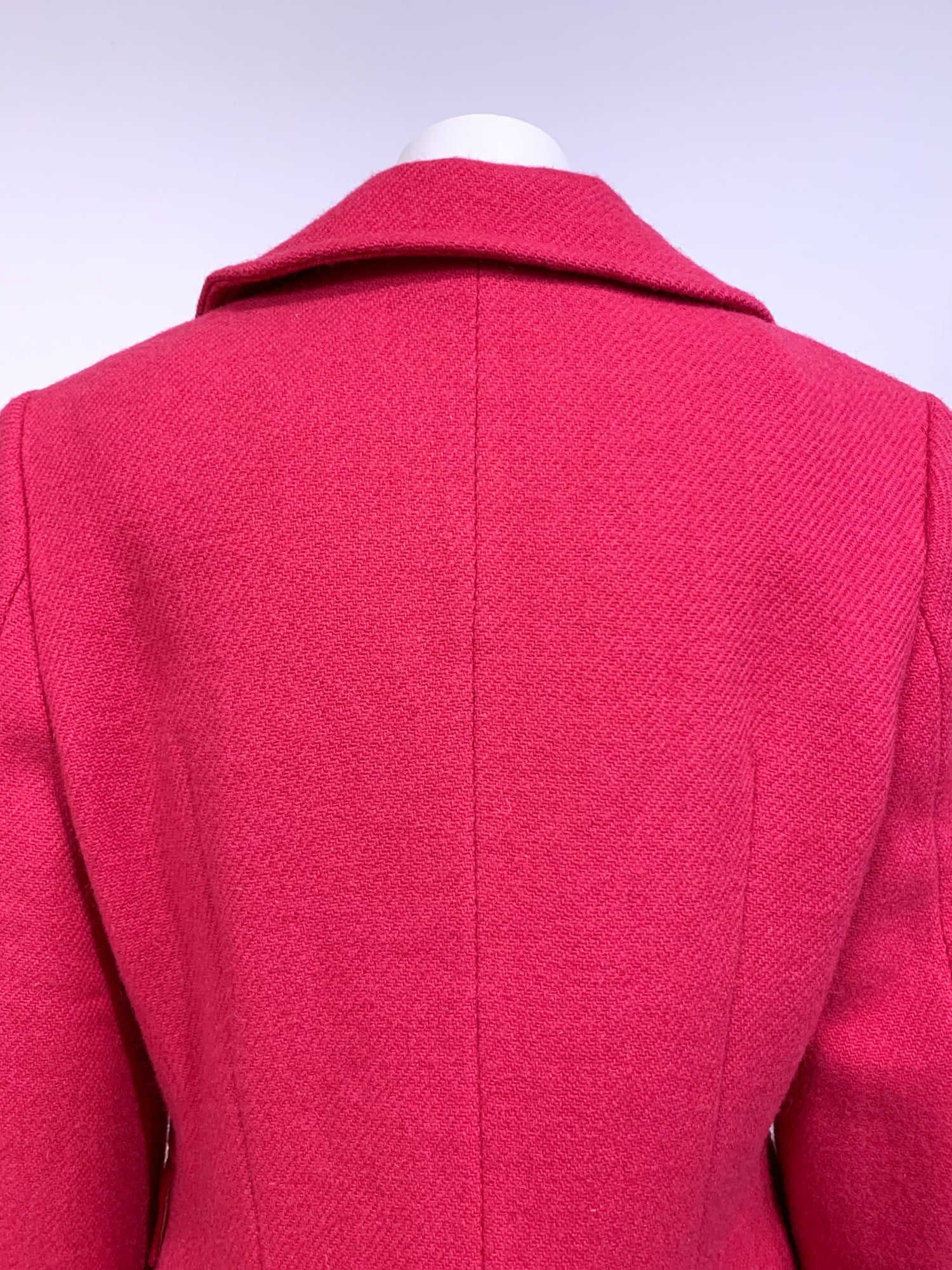 Tricot Comme des Garcons Junya Watanabe winter 1995 pink wool one button jacket