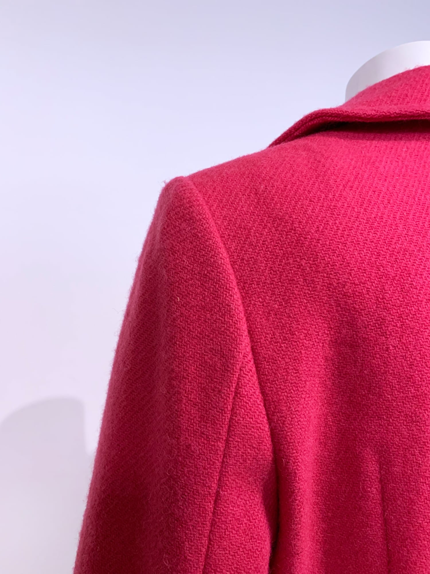 Tricot Comme des Garcons Junya Watanabe winter 1995 pink wool one button jacket