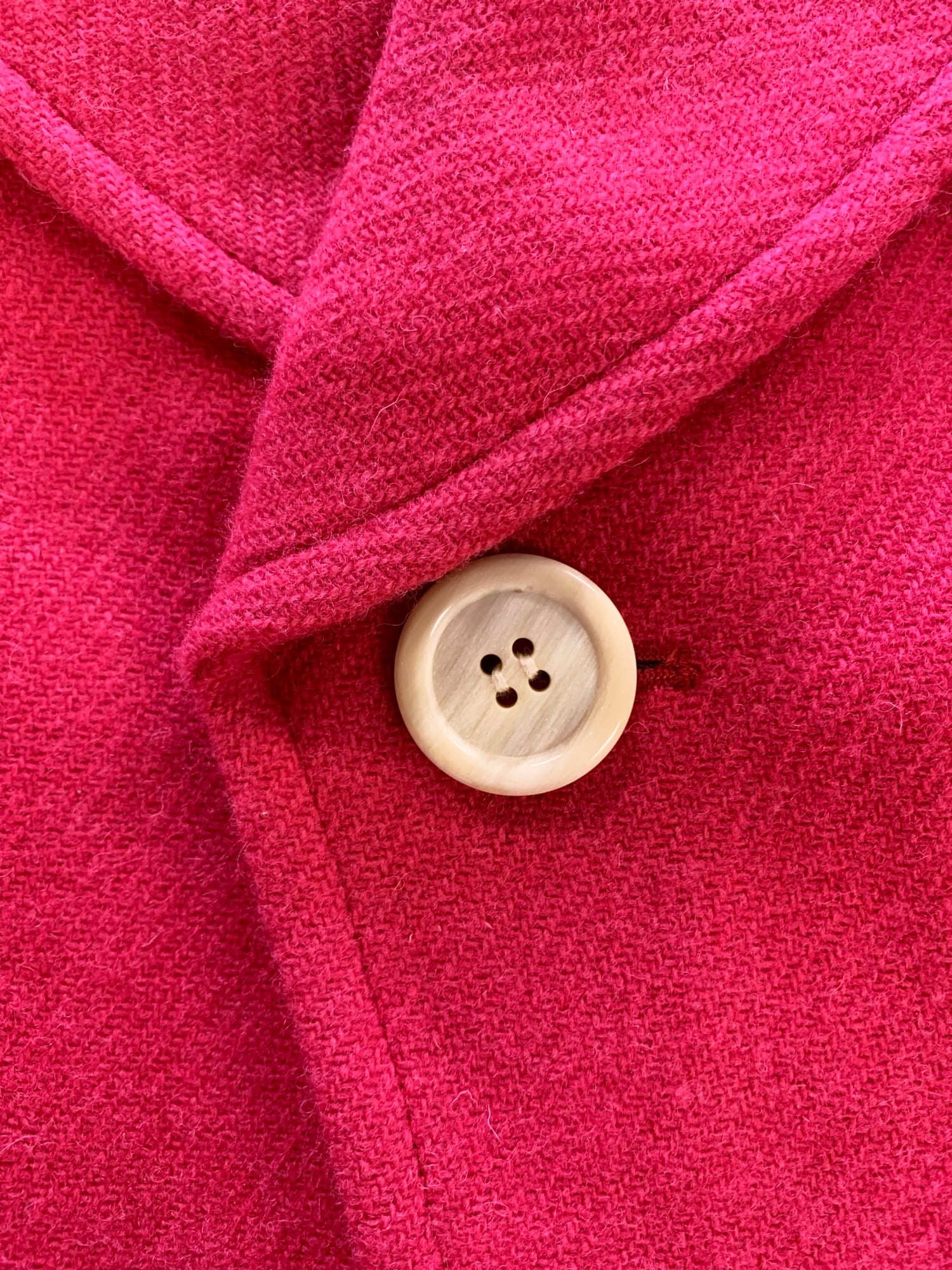 Tricot Comme des Garcons Junya Watanabe winter 1995 pink wool one button jacket