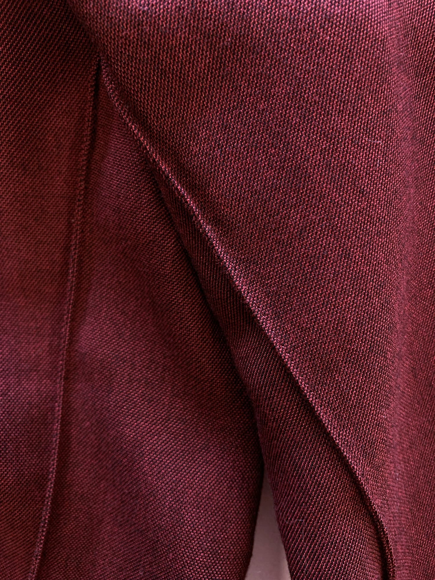 Junya Watanabe spring 1996 brown panelled rayon collarless jacket