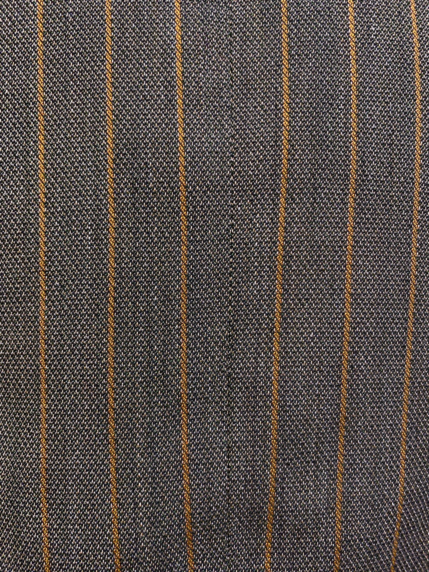 Junya Watanabe winter 1995 khaki wool stripe three dimensional collarless jacket