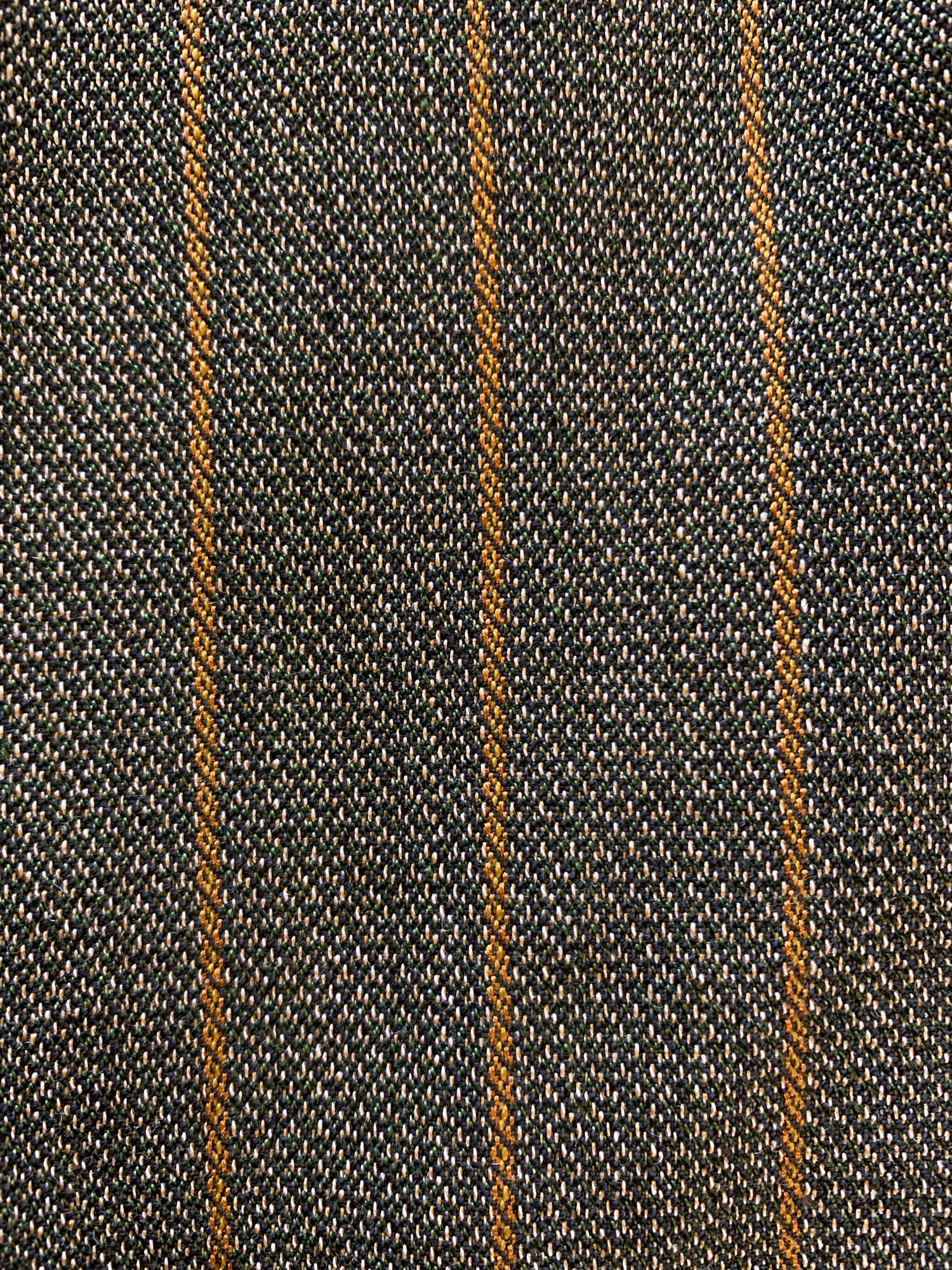 Junya Watanabe winter 1995 khaki wool stripe three dimensional collarless jacket