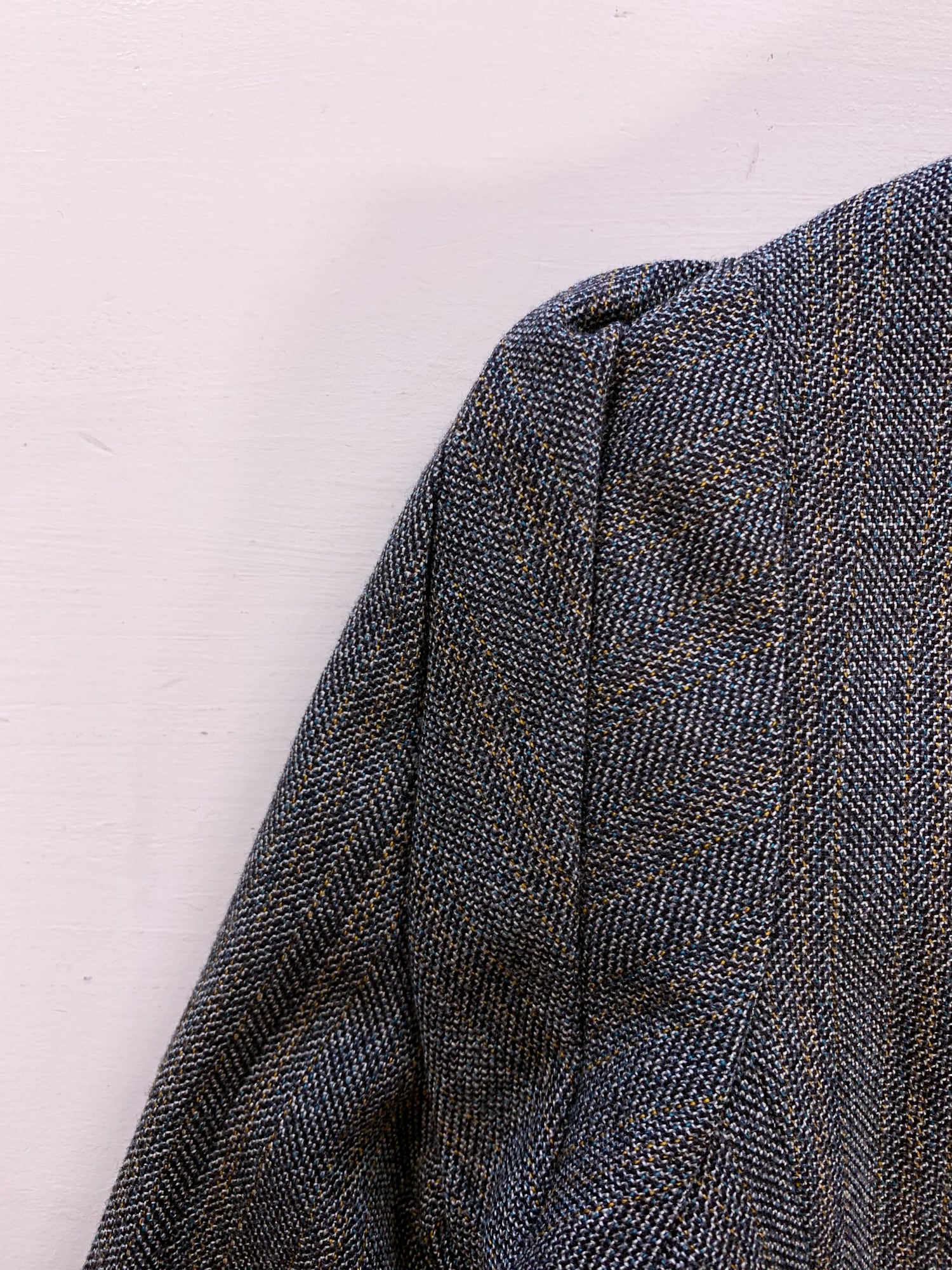 Junya Watanabe winter 1995 anatomical panelled wool and nylon zip jacket