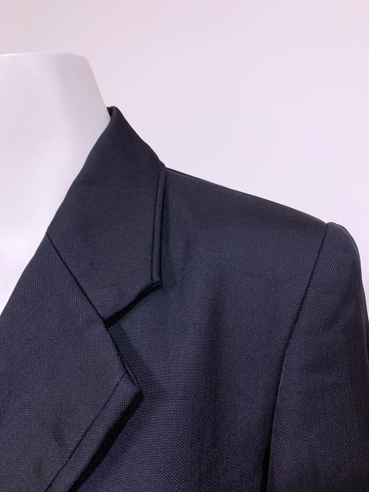 Tricot Comme des Garcons spring 1996 black nylon three button blazer