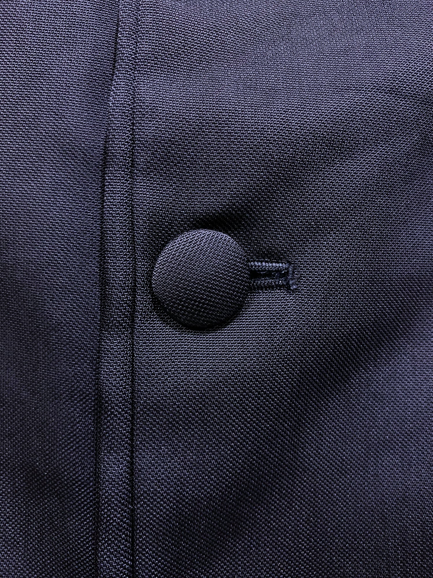 Tricot Comme des Garcons spring 1996 black nylon three button blazer