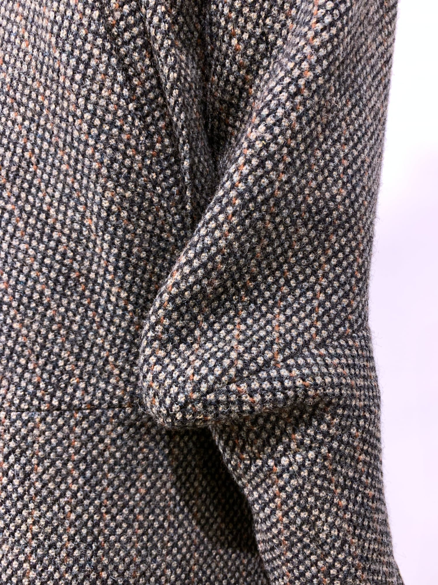 Junya Watanabe winter 1995 three dimensional tweed coat with faux fur collar