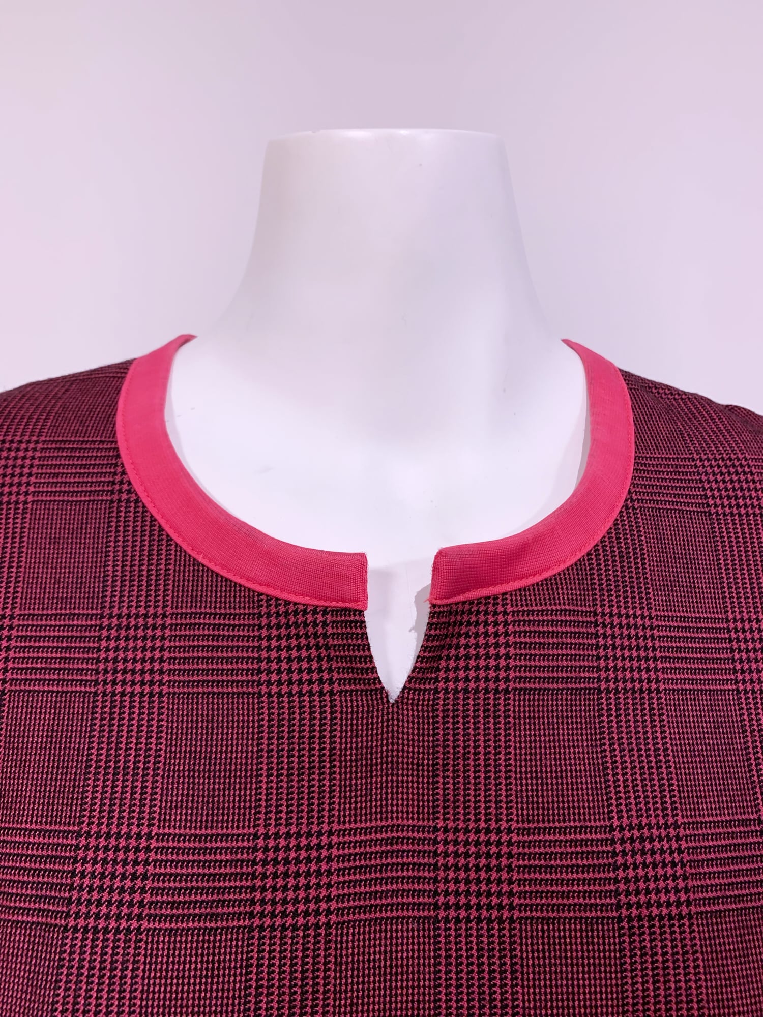 Junya Watanabe Comme des Garcons winter 1995 purple wool glen plaid mini dress