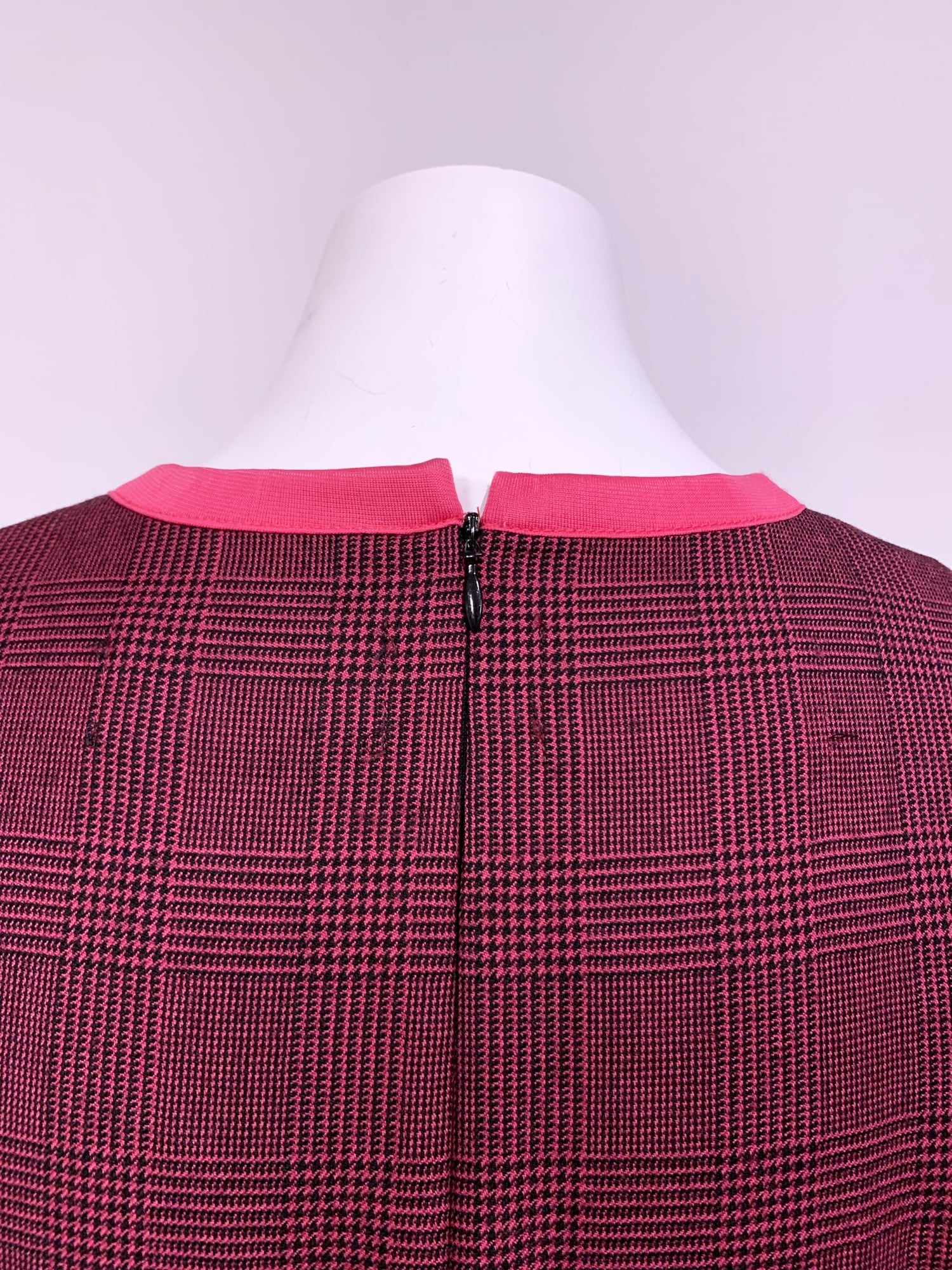 Junya Watanabe Comme des Garcons winter 1995 purple wool glen plaid mini dress