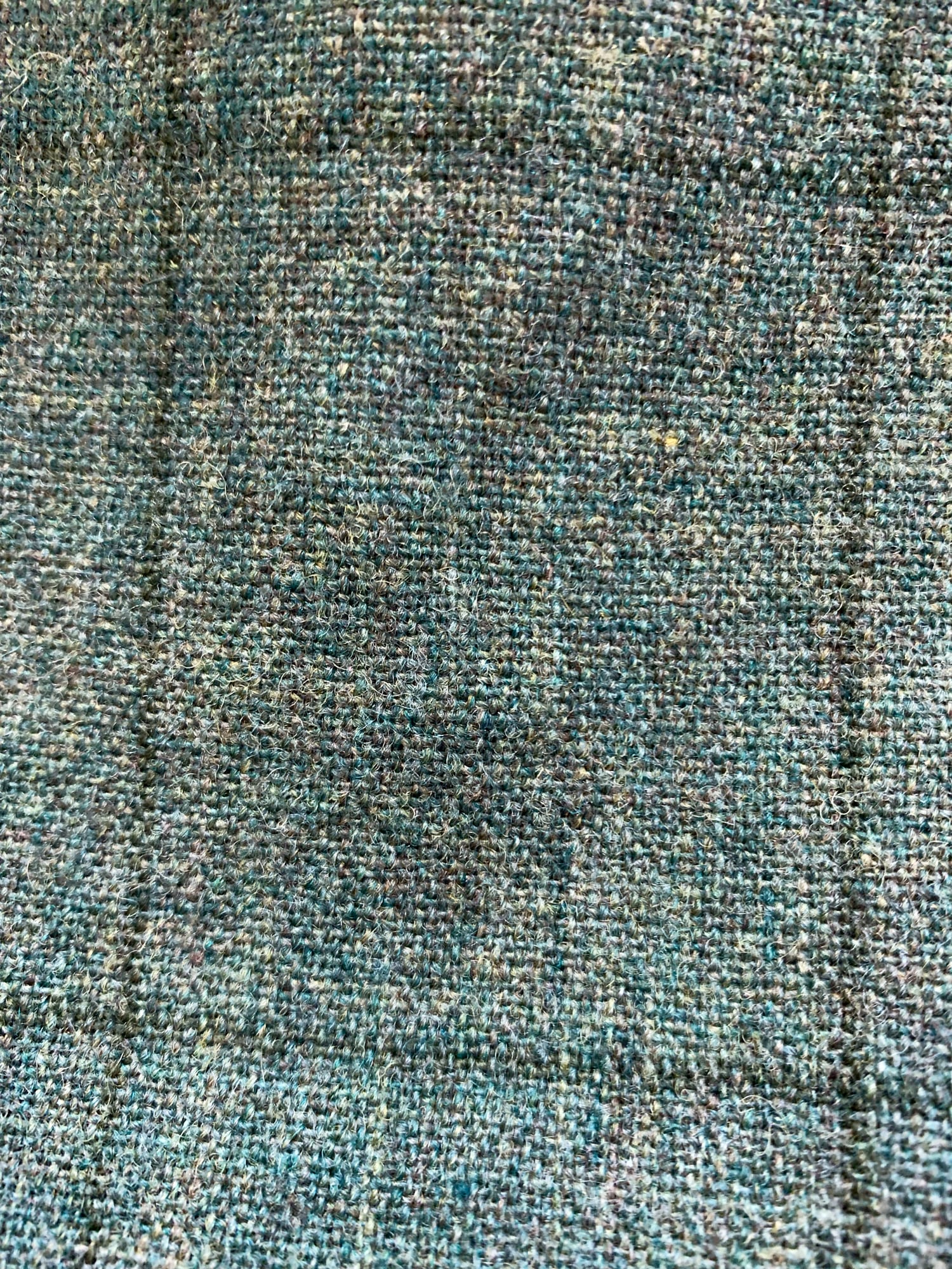 Tricot Comme des Garcons winter 1995 green wool mini dress with silver panel