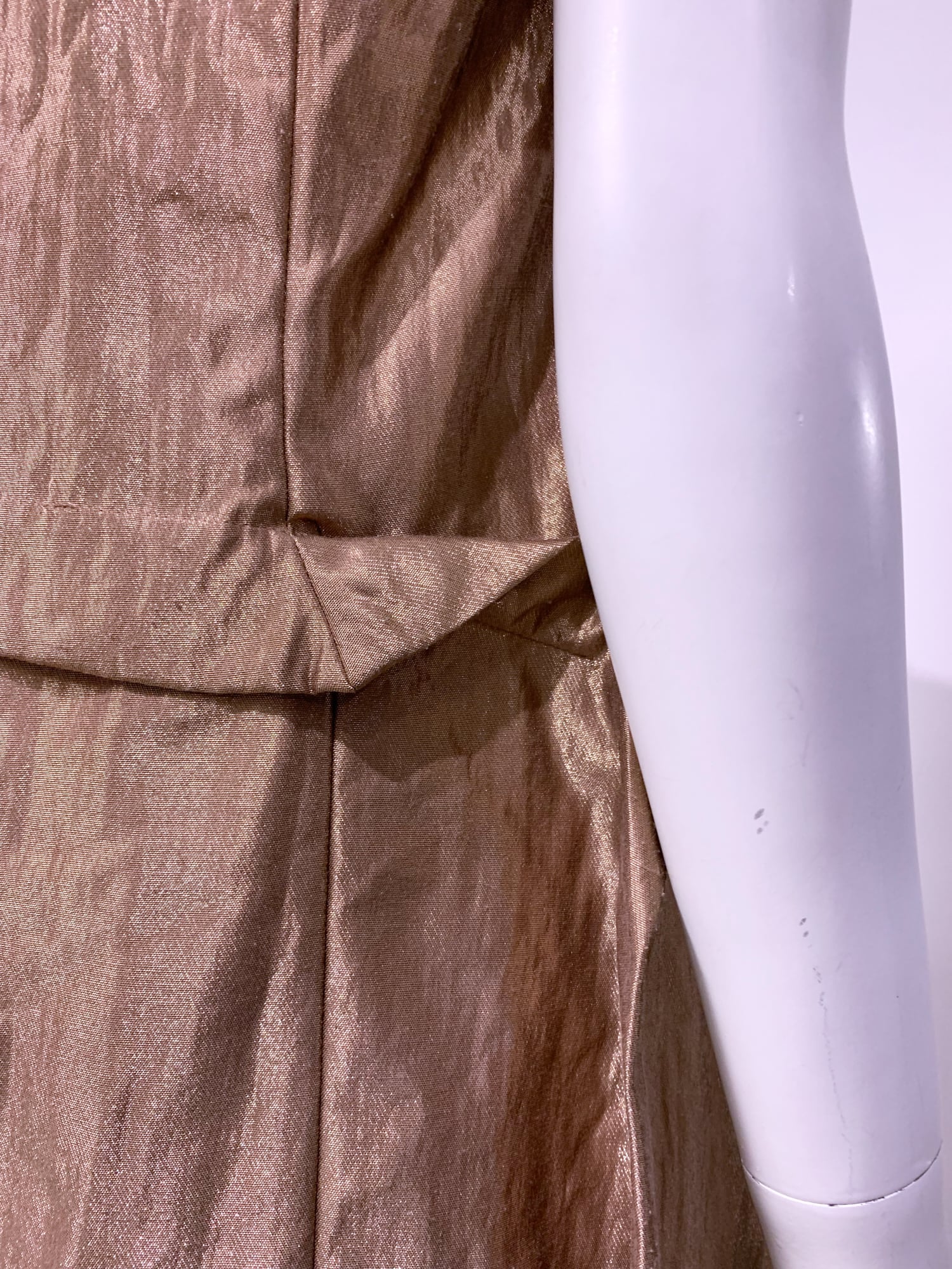 Junya Watanabe winter 1995 tweed metallic and clear vinyl sleeveless dress