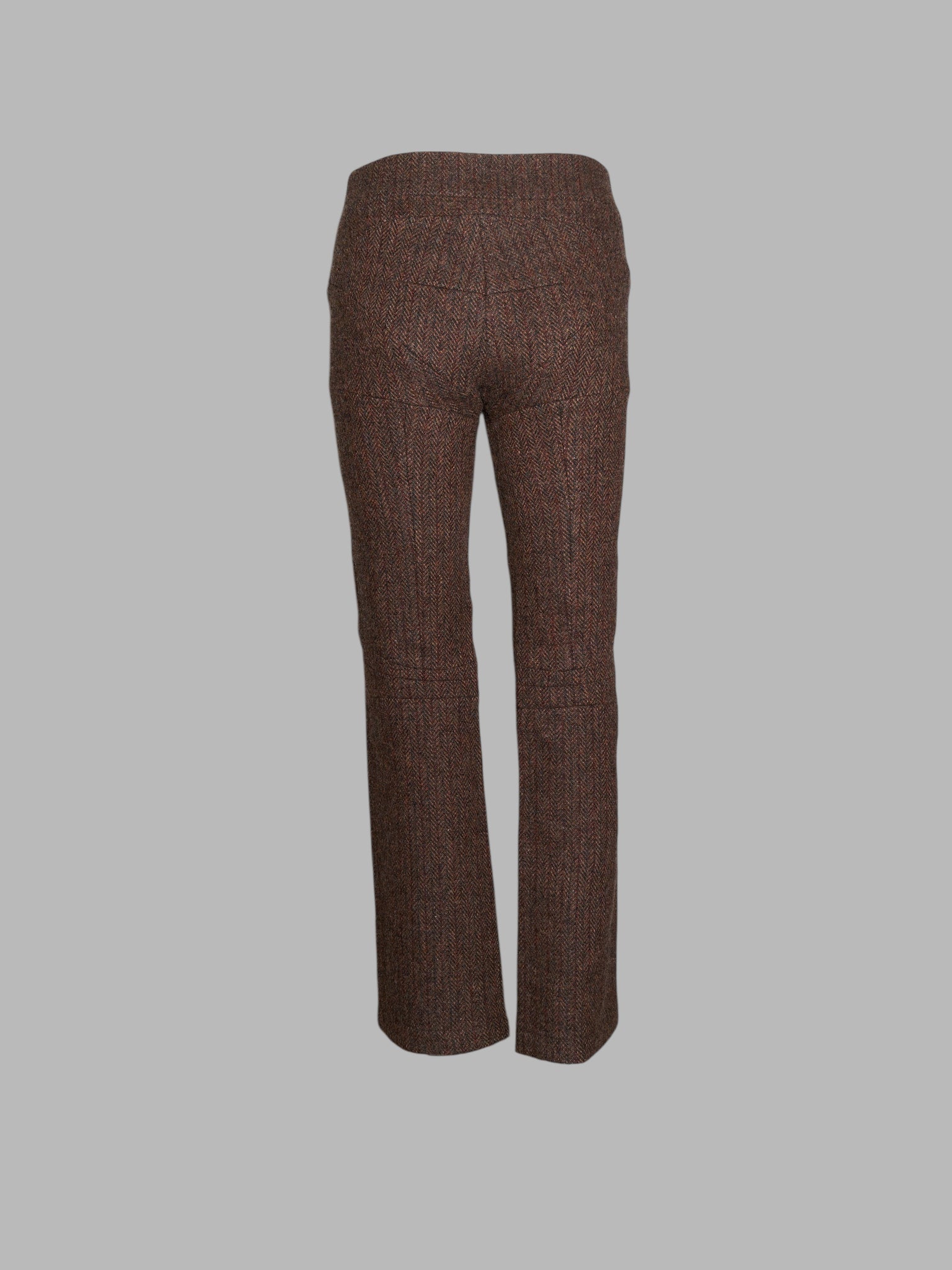 Junya Watanabe winter 1995 three dimensional panelled brown tweed trousers