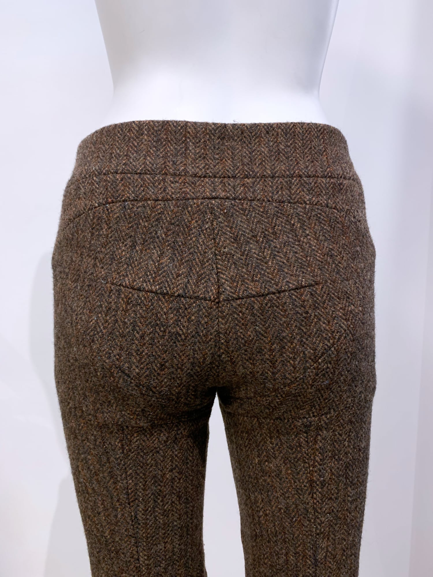Junya Watanabe winter 1995 three dimensional panelled brown tweed trousers