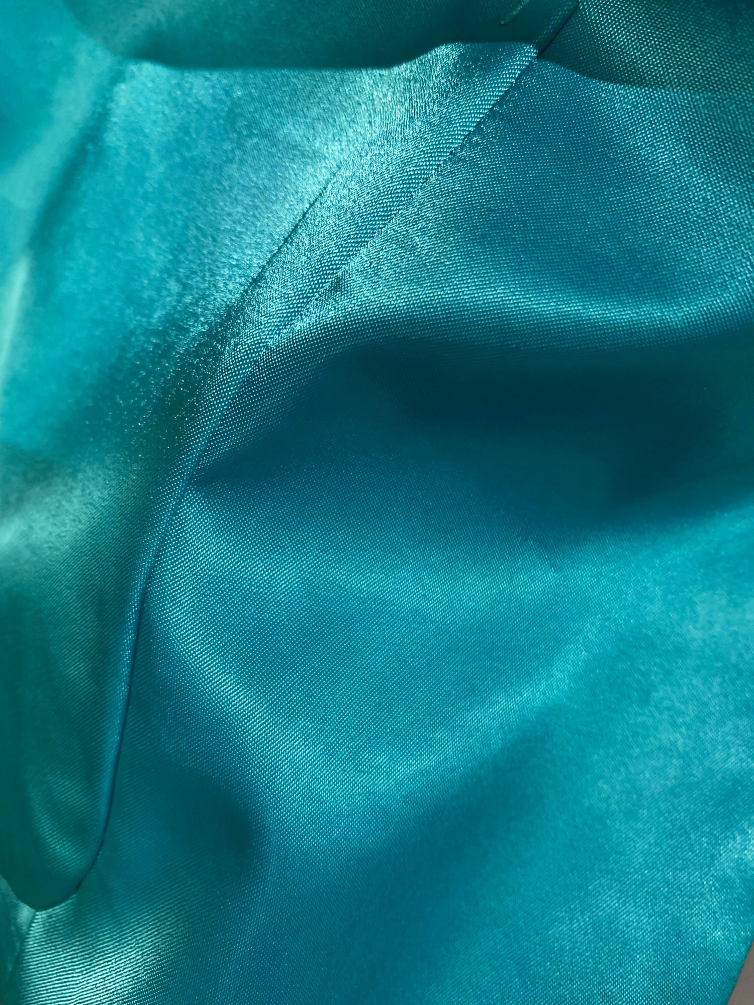 Tricot Comme des Garcons Junya Watanabe winter 1995 teal satin two button blazer