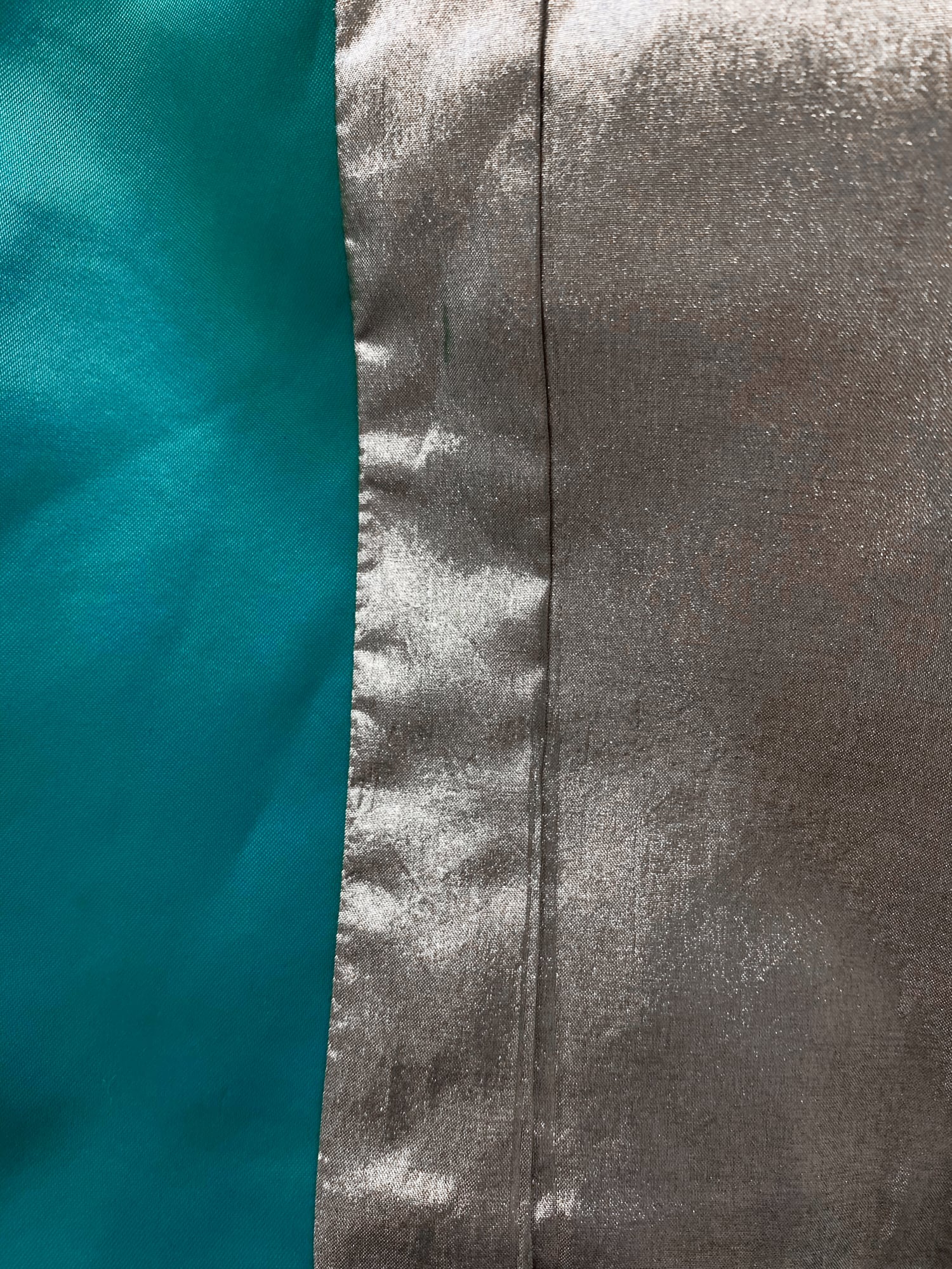 Tricot Comme des Garcons Junya Watanabe winter 1995 teal satin two button blazer