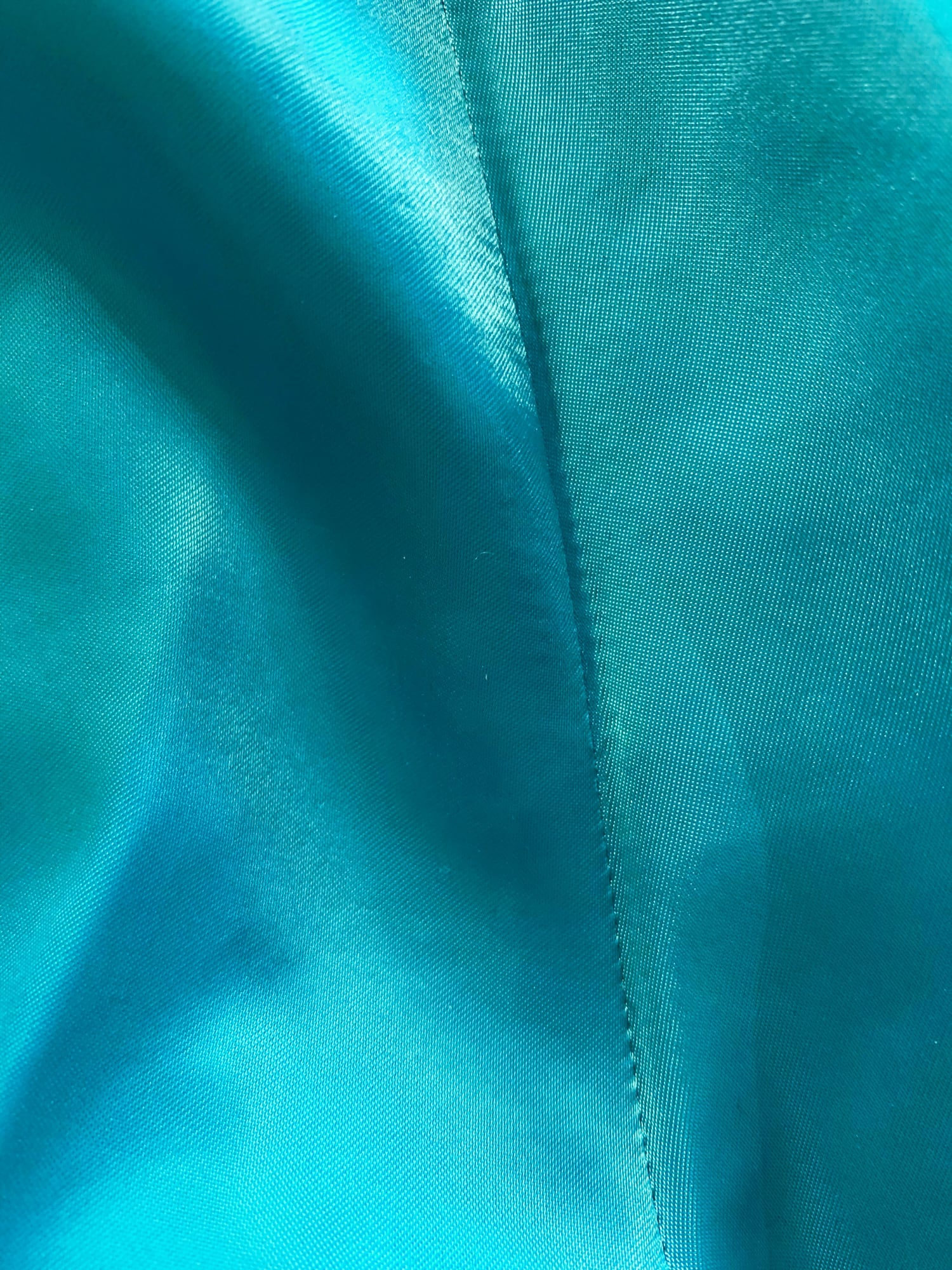 Tricot Comme des Garcons Junya Watanabe winter 1995 teal satin trousers