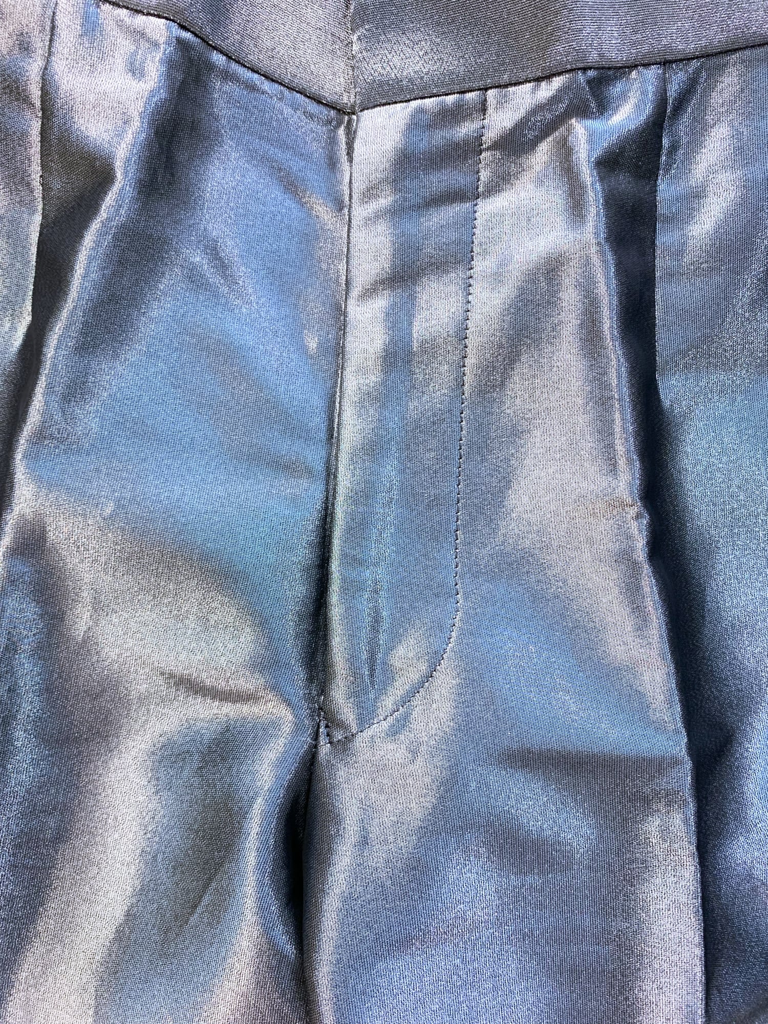 Tricot Comme des Garcons winter 1995 shiny silver trousers