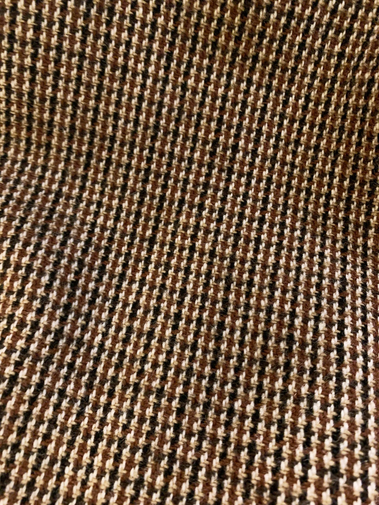 Tricot Comme des Garcons winter 1995 brown tweed maxi skirt with satin back