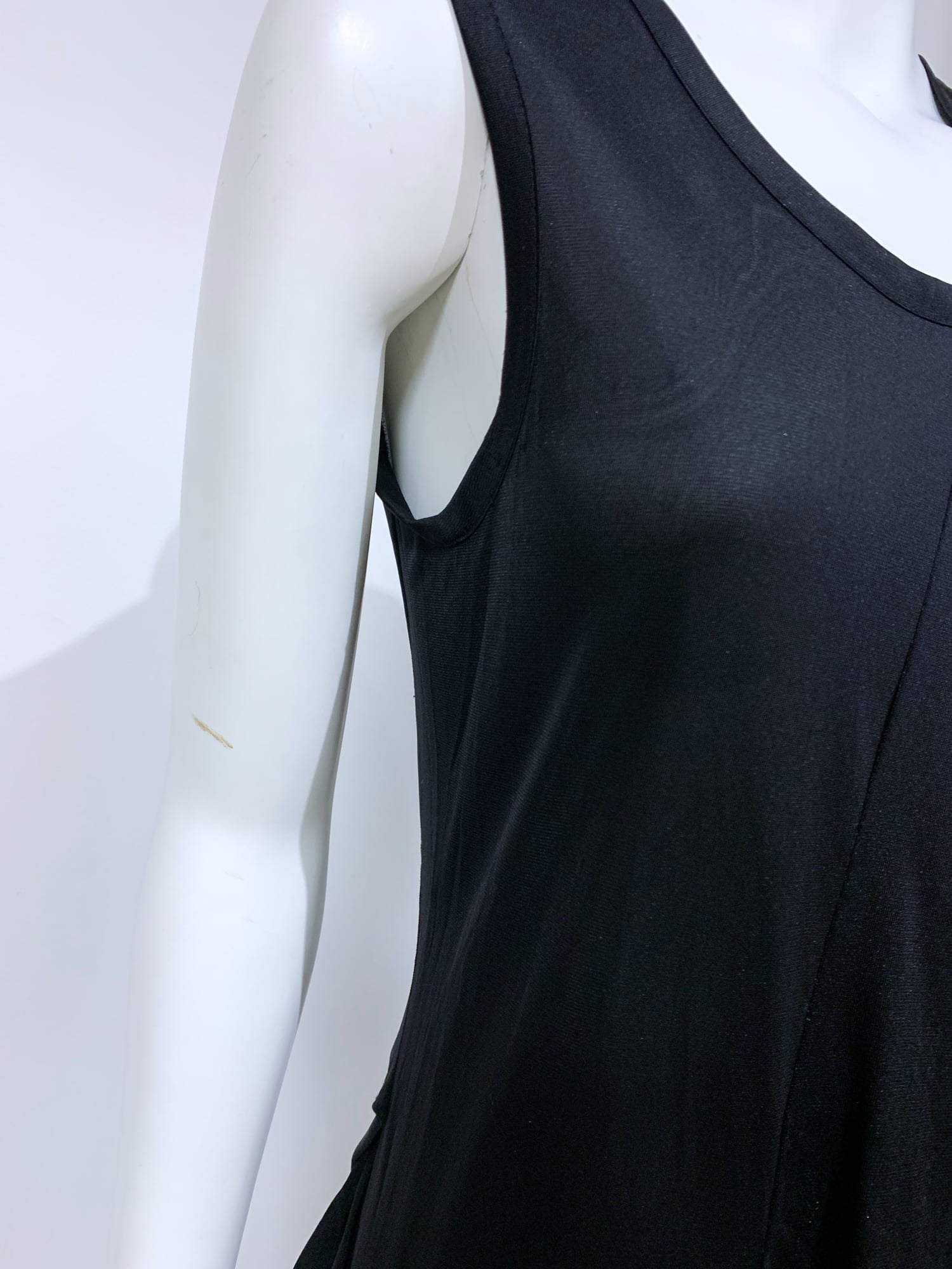 Junya Watanabe SS1996 sheer black nylon tuck detail