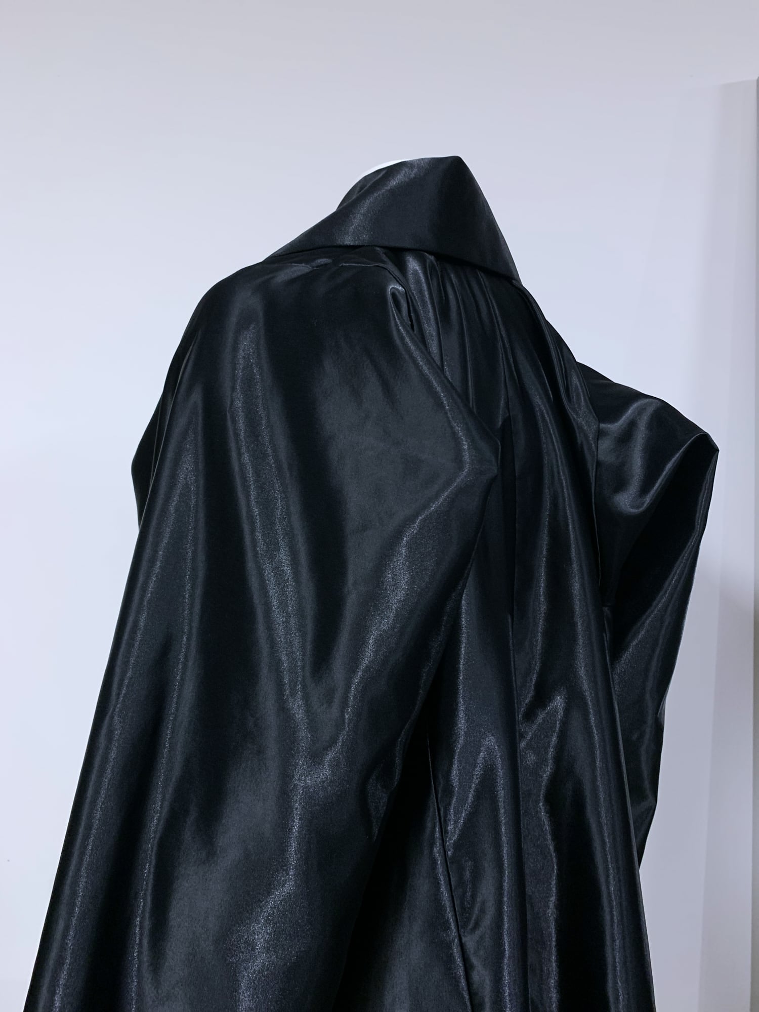Junya Watanabe winter 1995 shiny black nylon zipped coat